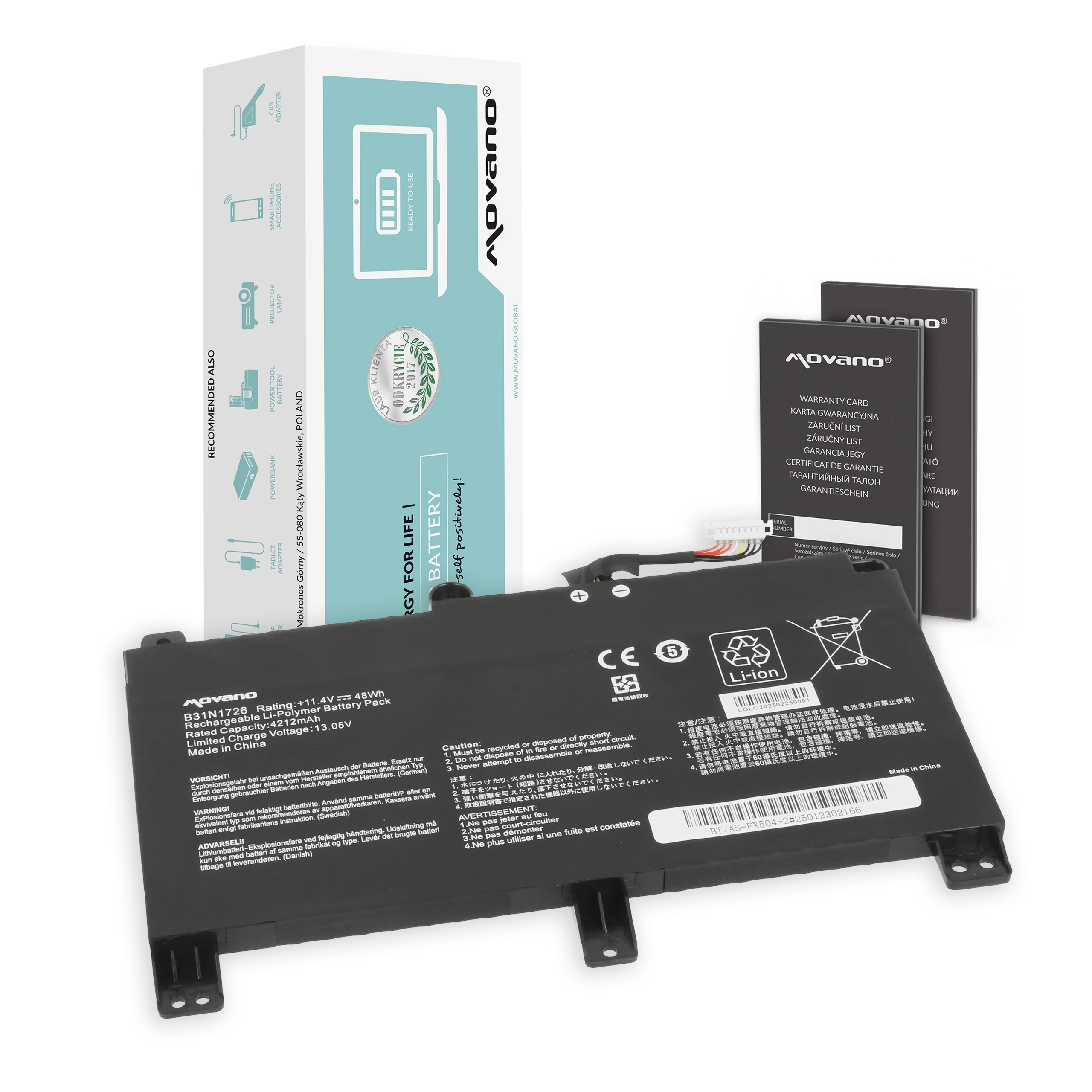 Movano Battery for Asus TUF FX504