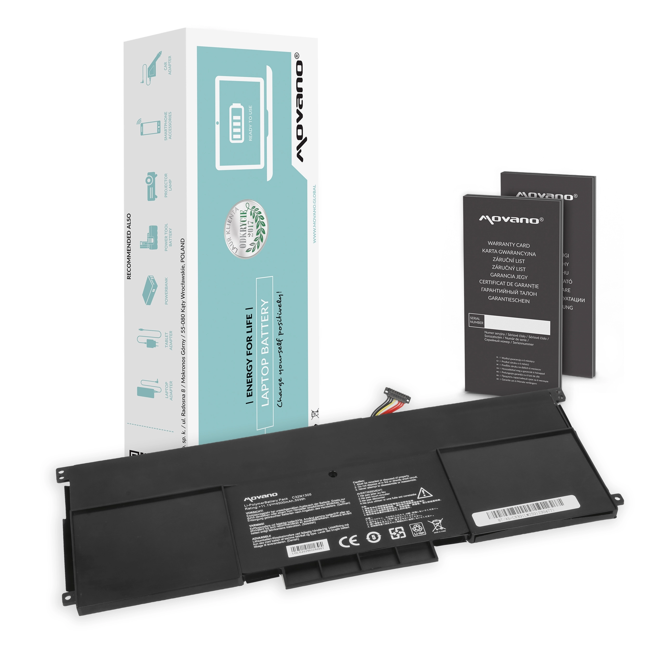 Movano Battery for Asus Zenbook UX301L