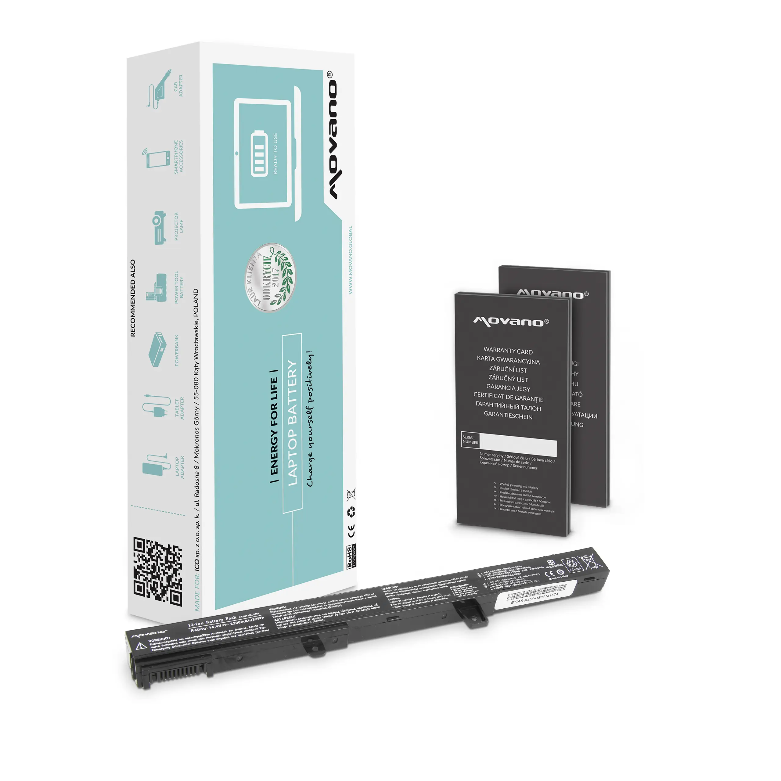 Movano battery for Asus X451 X551