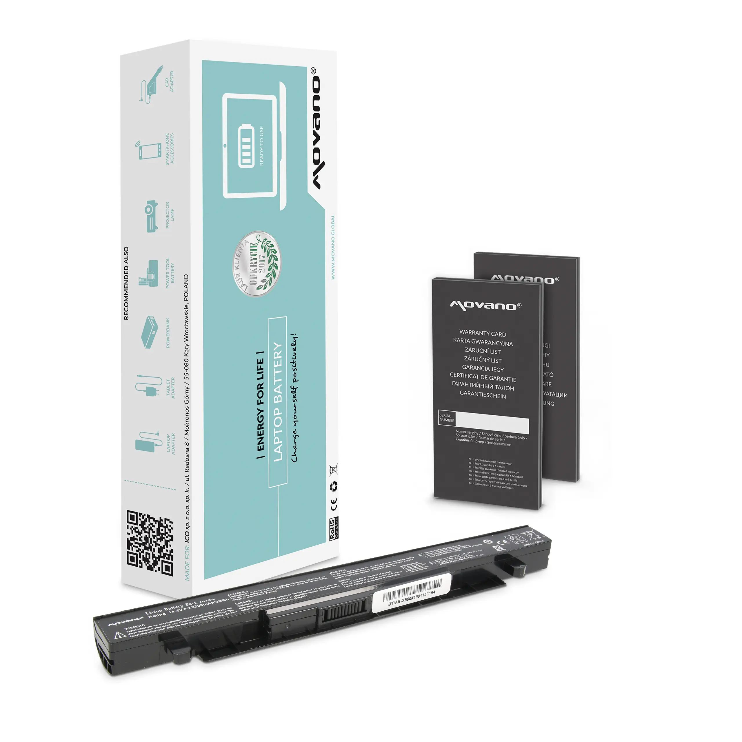 Bateria Movano Asus X550 A450 F450