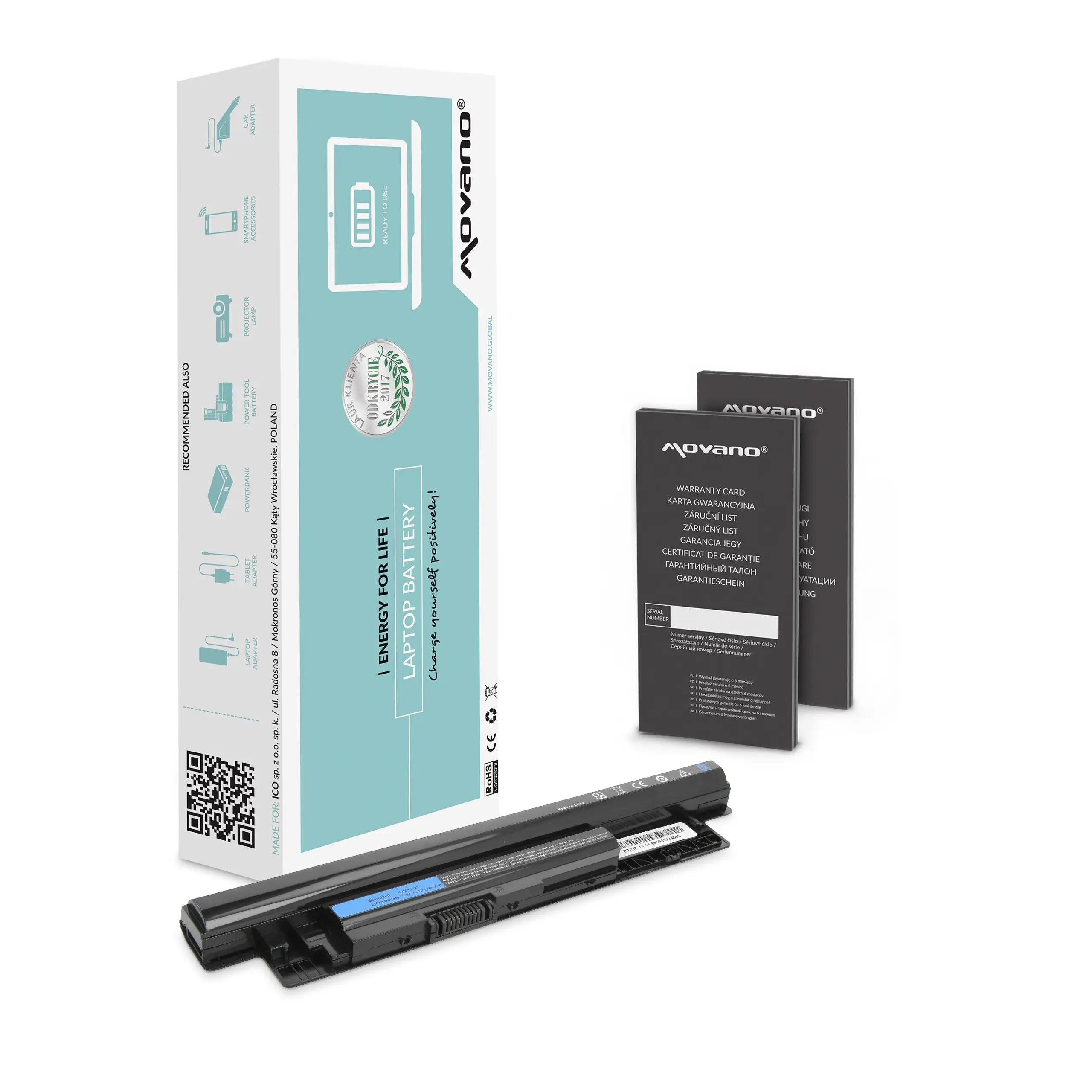 Bateria Movano do notebooka Dell Inspiron