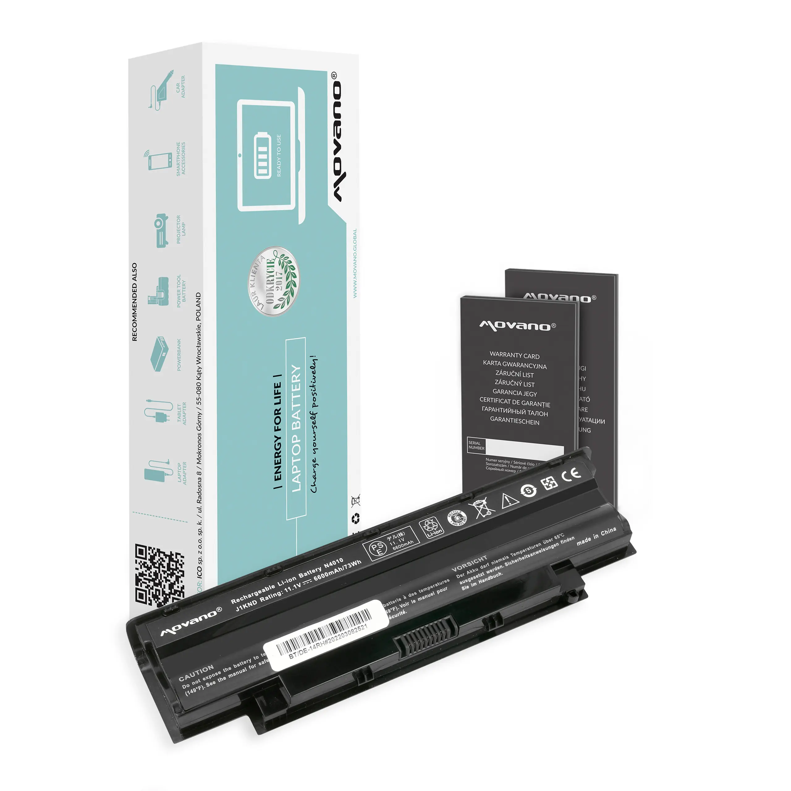 Movano battery for Dell 13R  14R