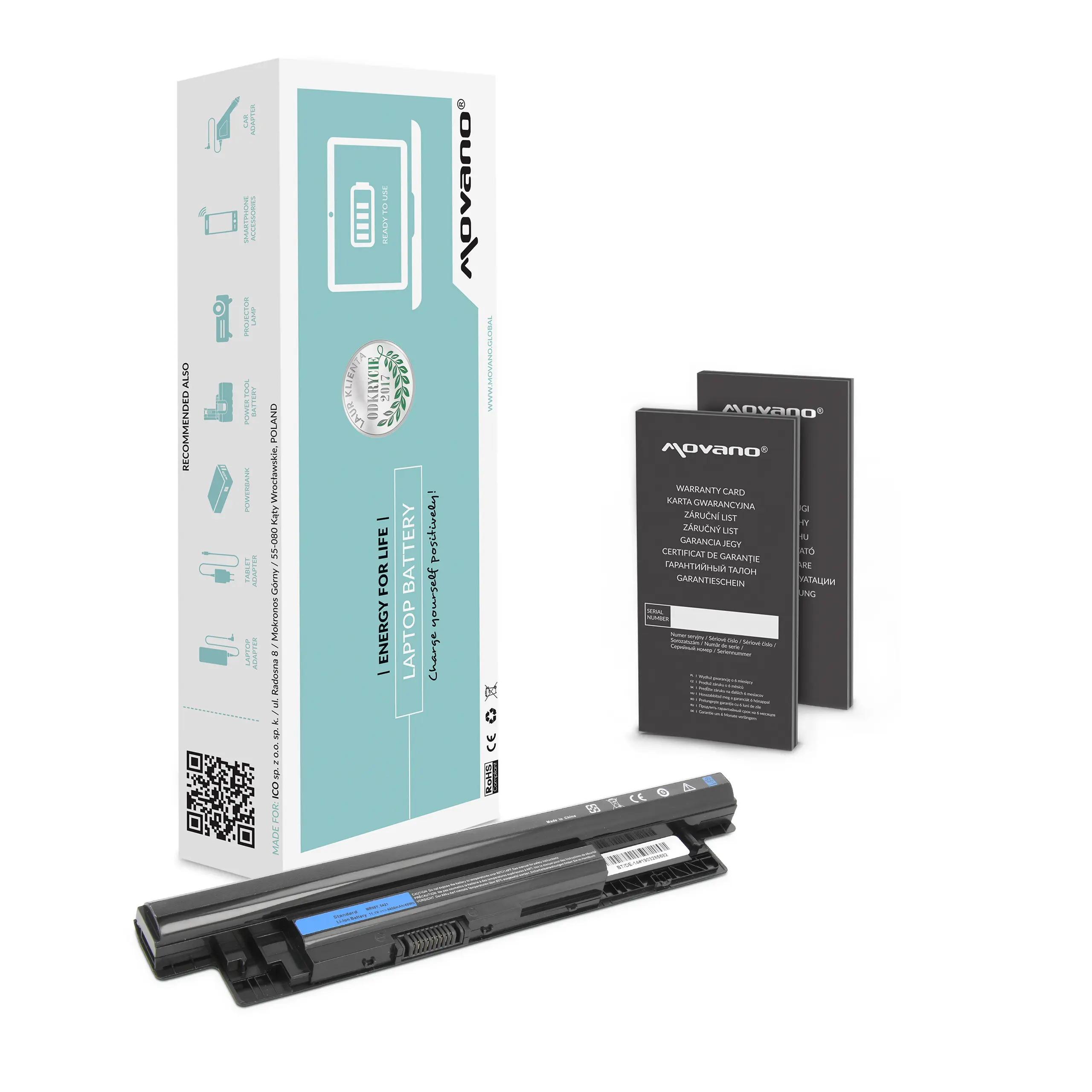 Bateria Movano do notebooka Dell Inspiron