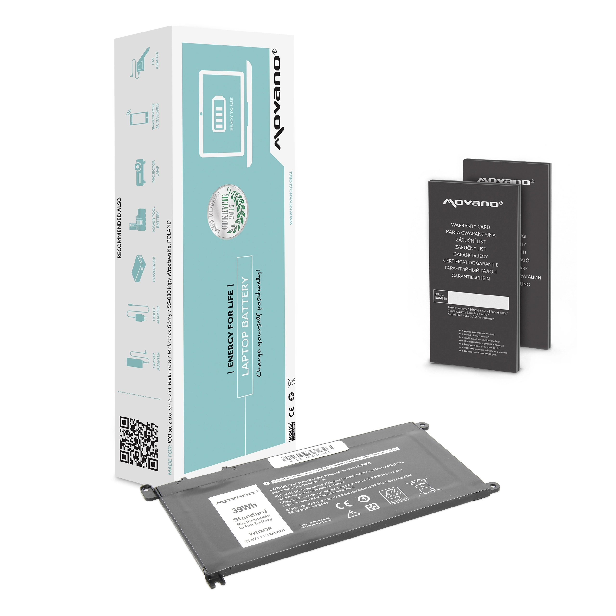 Movano battery for Dell Vostro 14