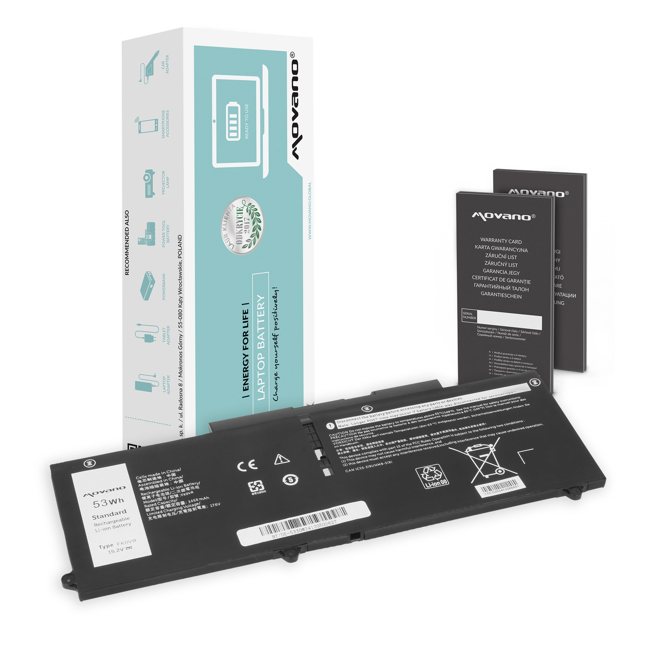 Movano battery for Dell Latitude 5330