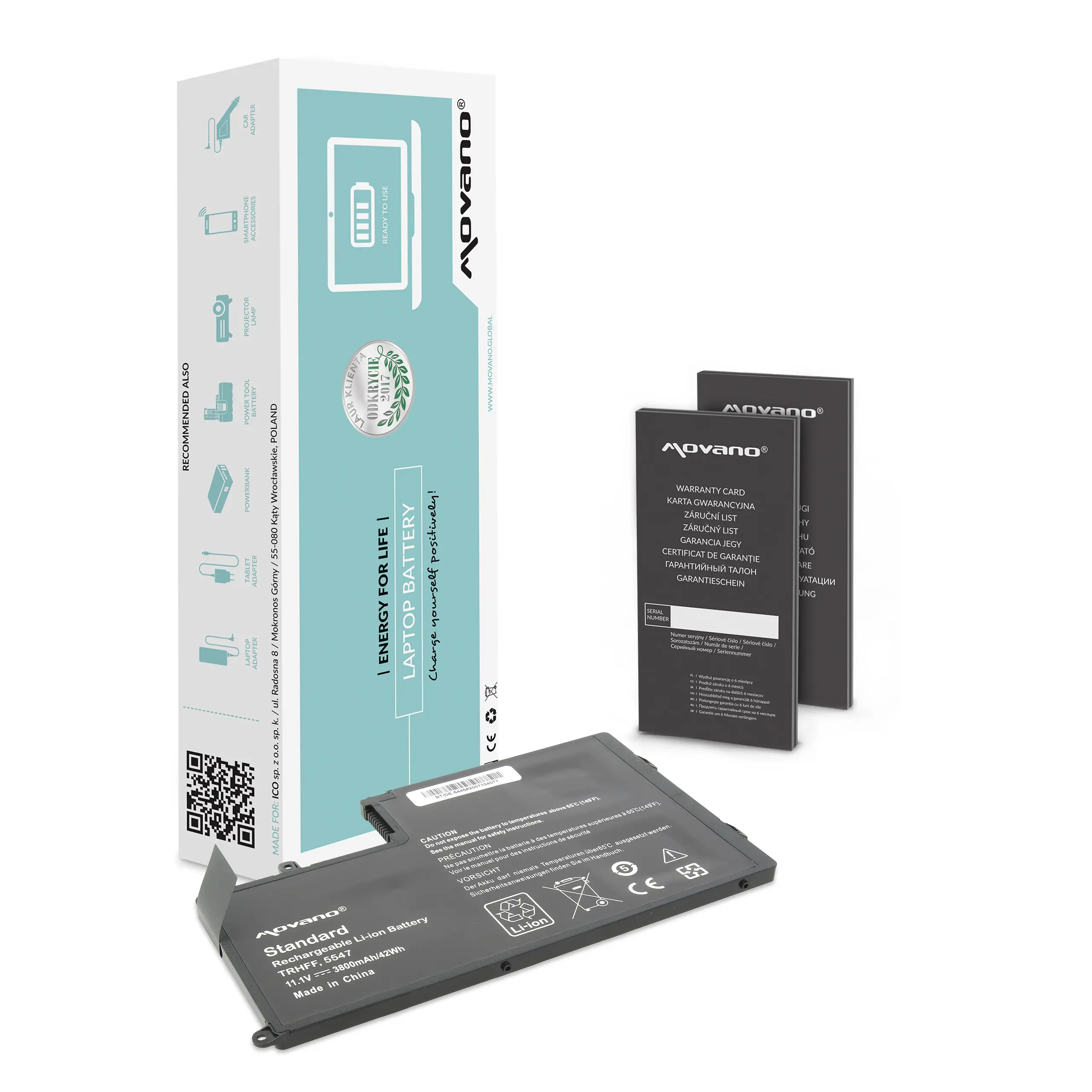 Movano battery for Dell Inspiron 15