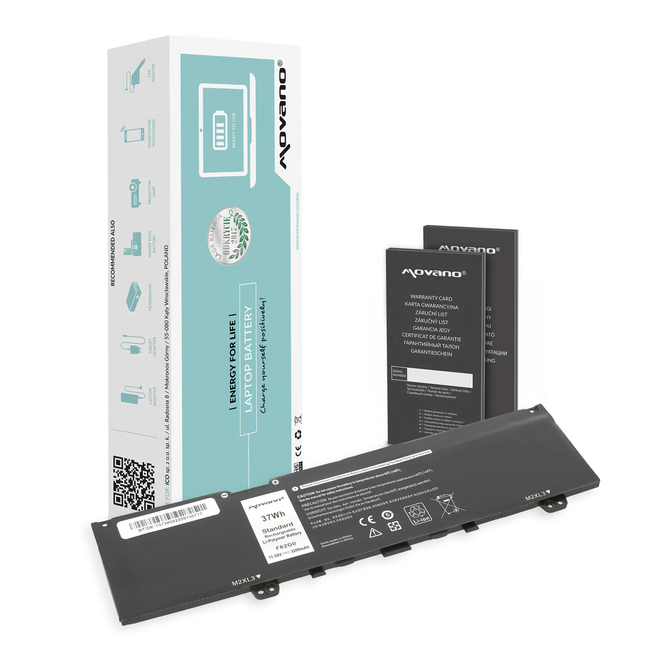 Bateria Movano do notebooka Dell Inspiron