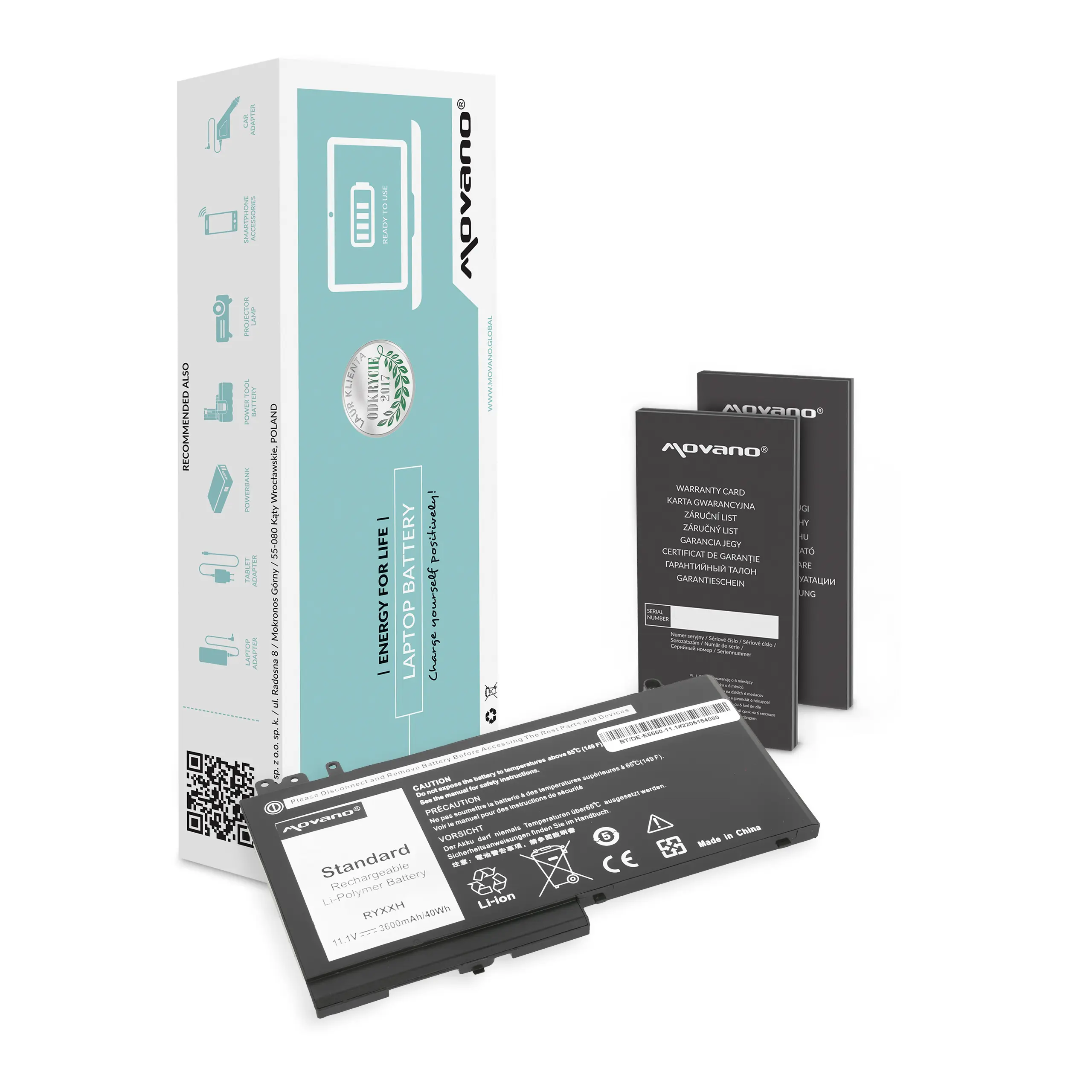 Movano battery for Dell Latitude E5450