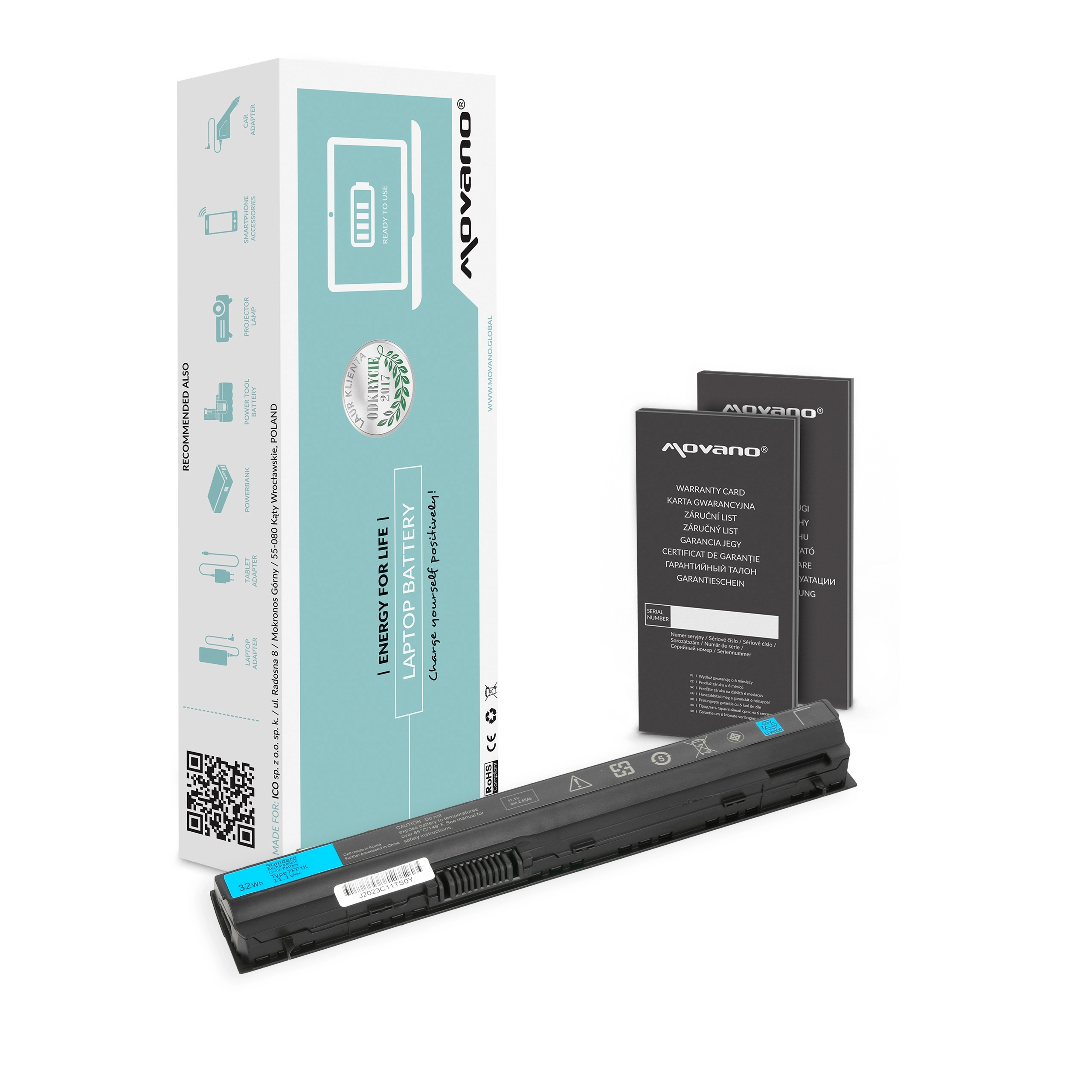 Movano battery for Dell Latitude E6220