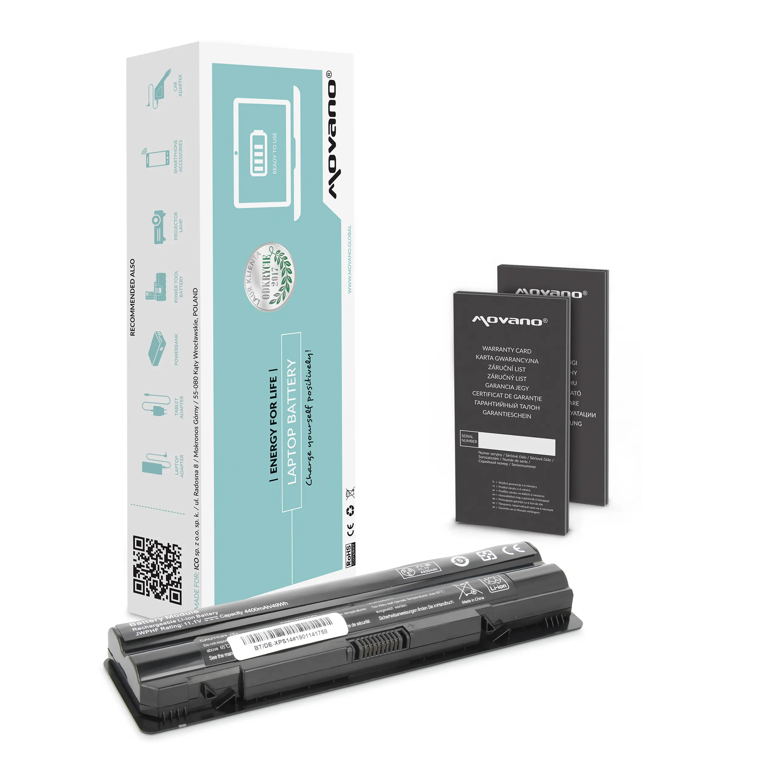 Movano battery for Dell XPS 14