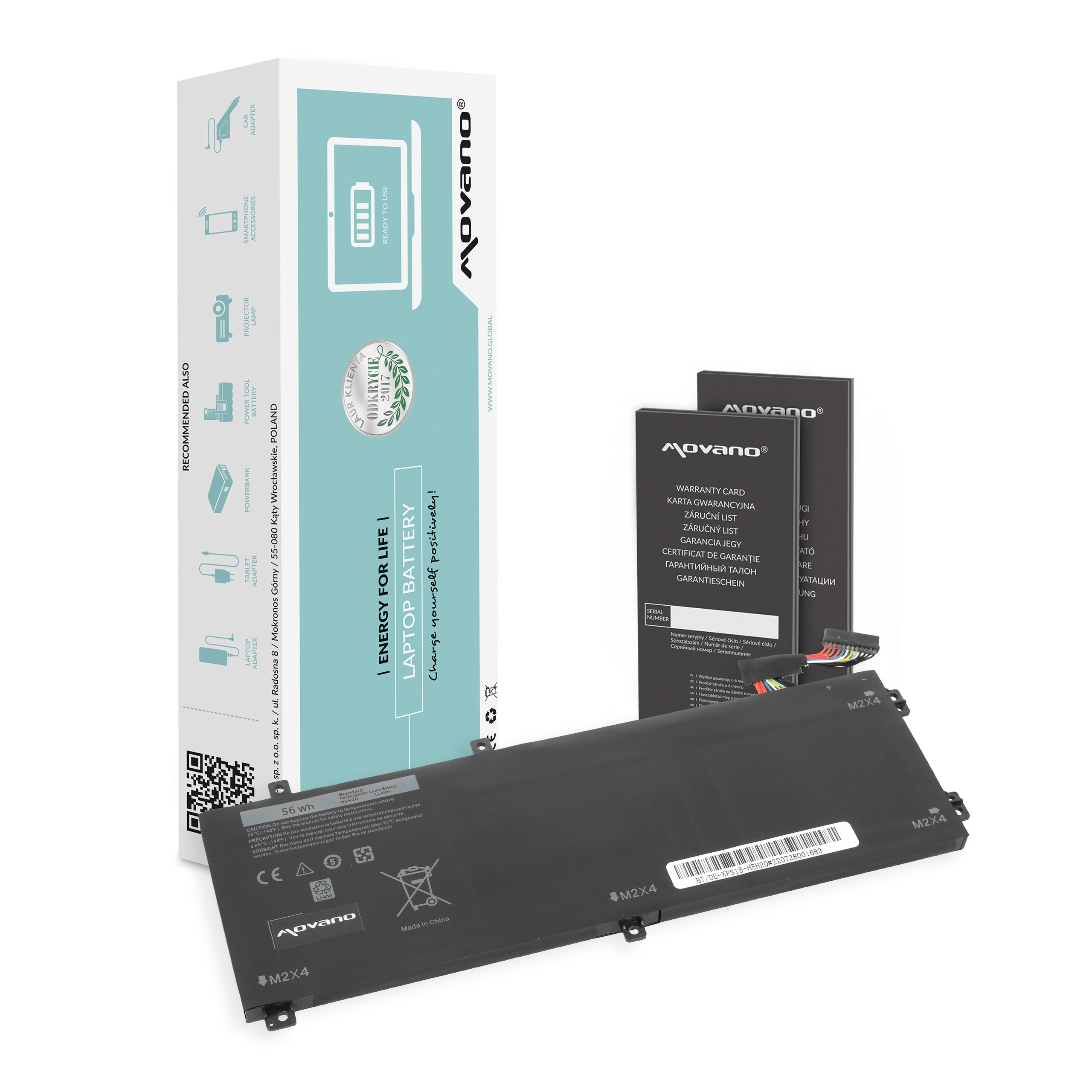 Movano Battery for Dell XPS 15