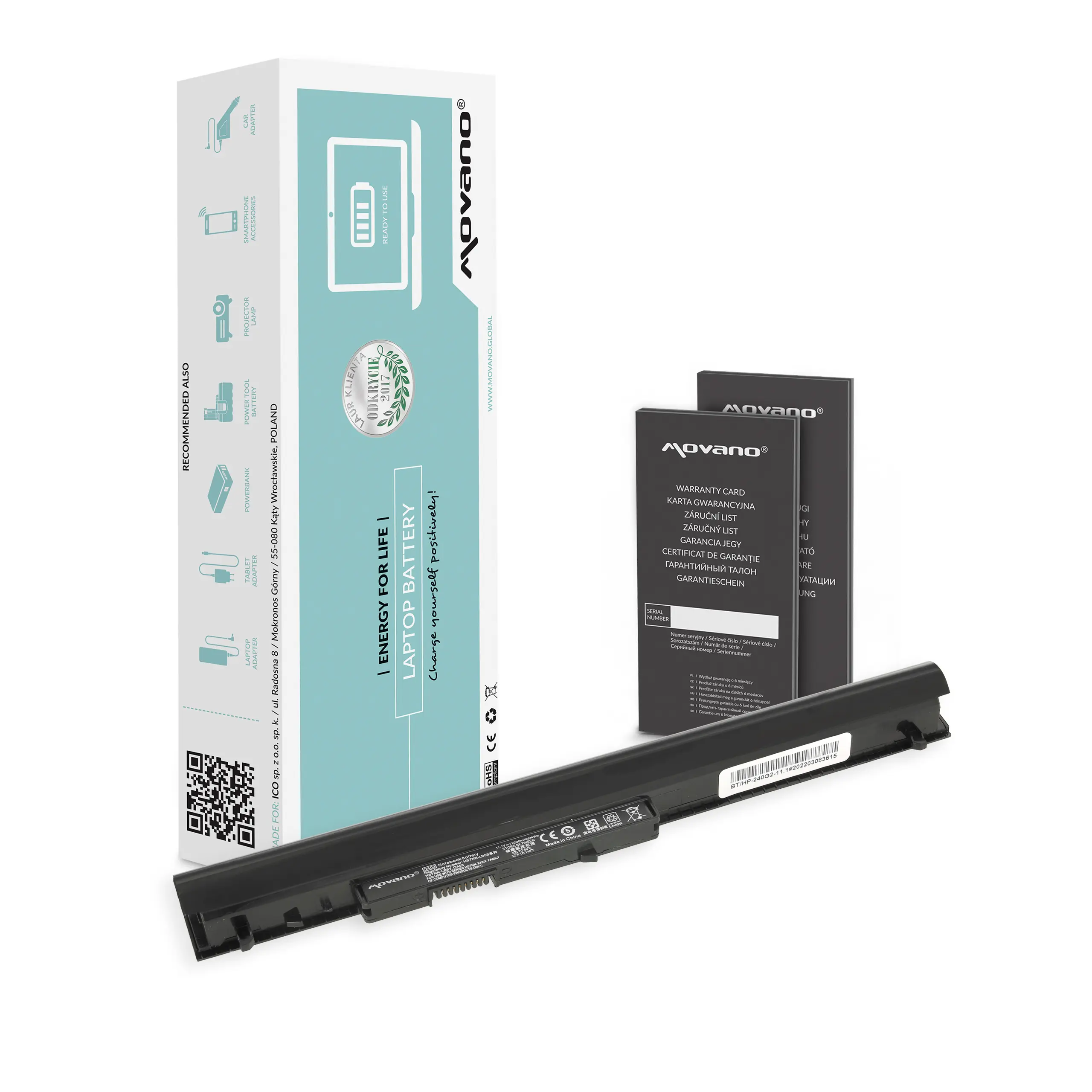 Bateria Movano HP 240 G2 255