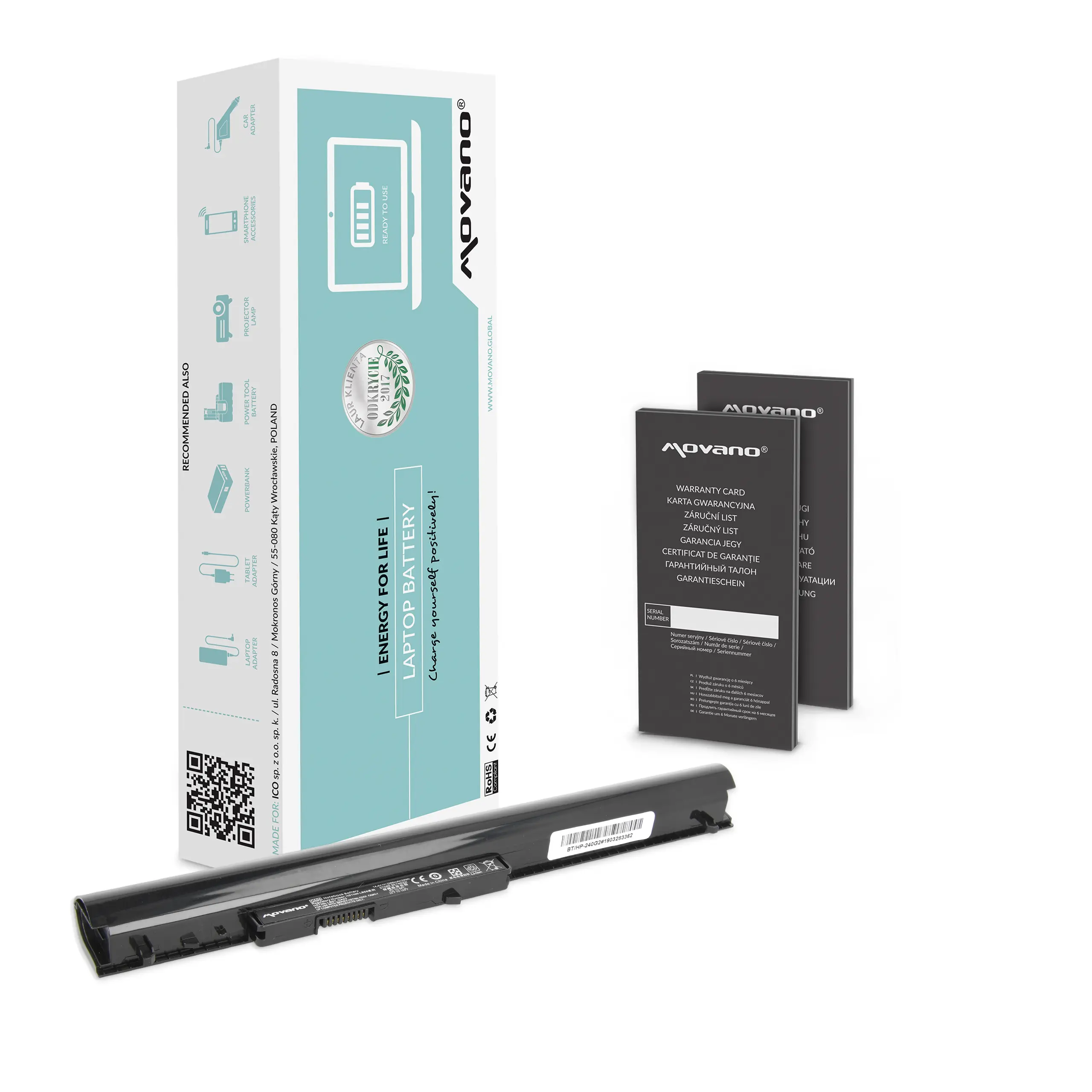 Bateria Movano HP 240 G2 255