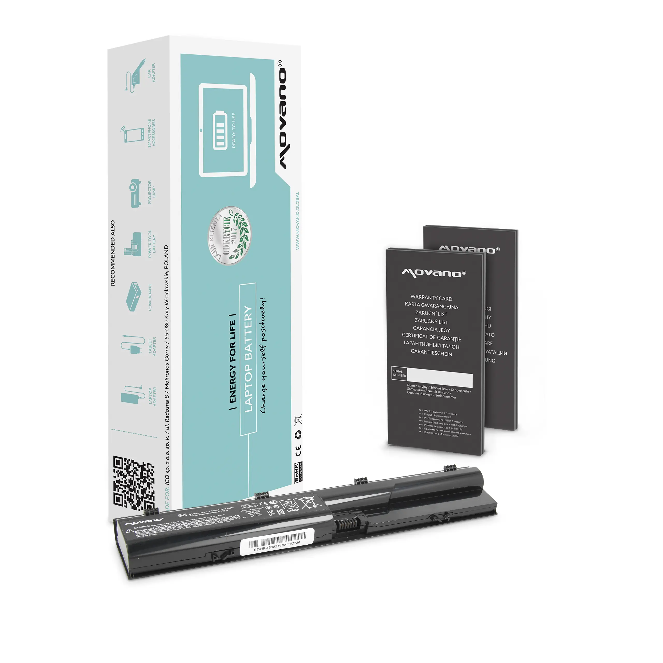 Bateria Movano do notebooka HP ProBook