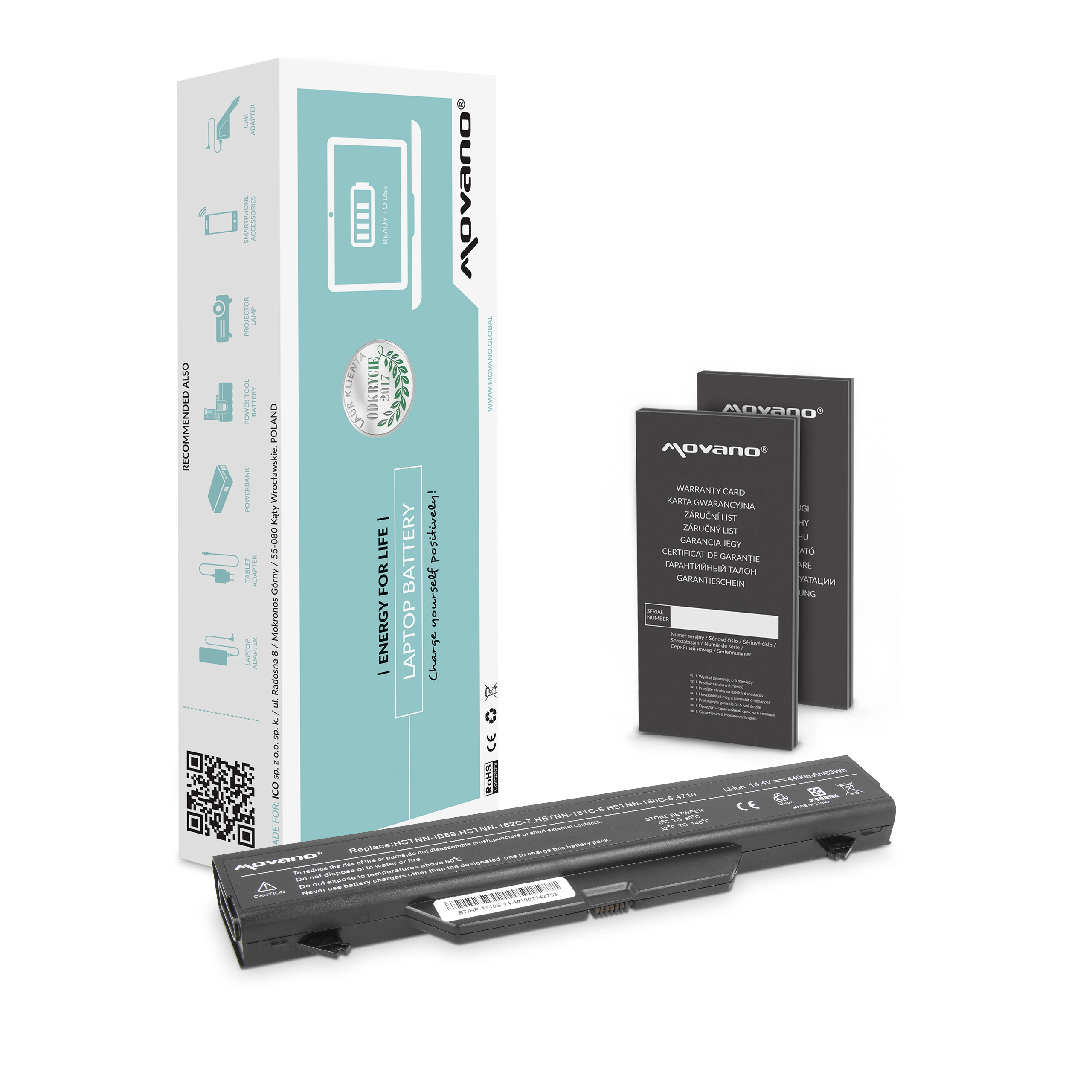 Movano battery for HP ProBook 4510s