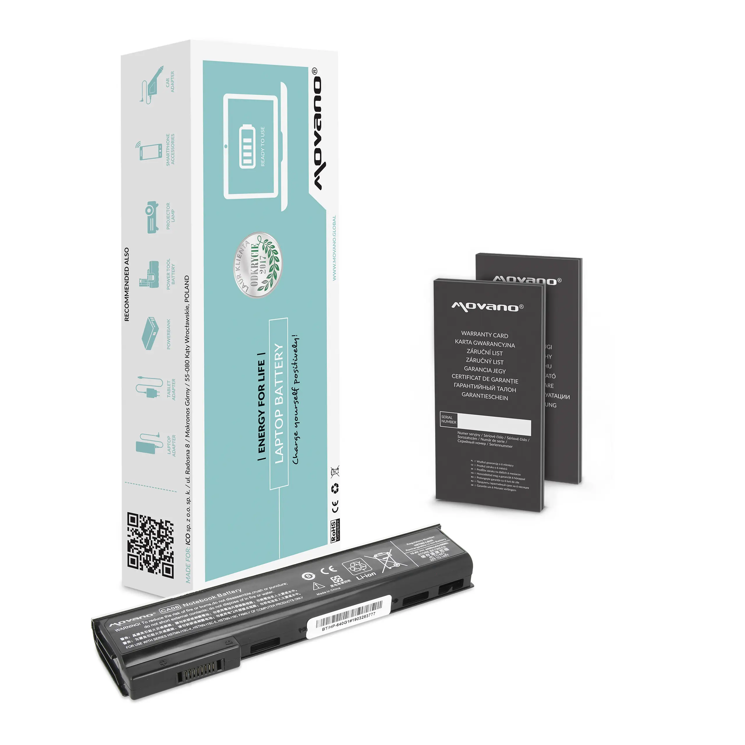 Bateria Movano do notebooka HP ProBook