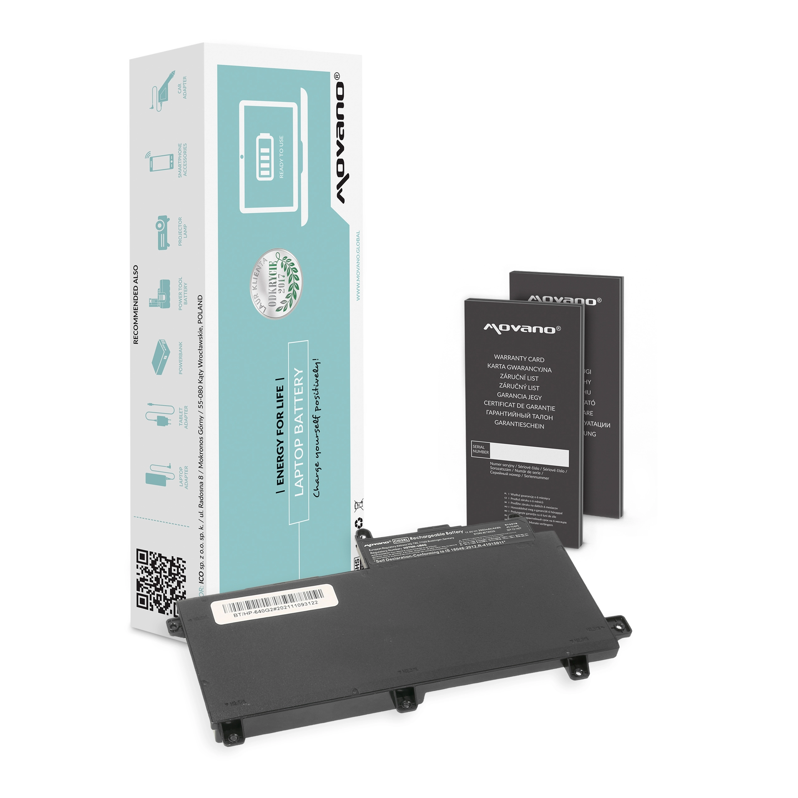Movano battery for HP ProBook 640
