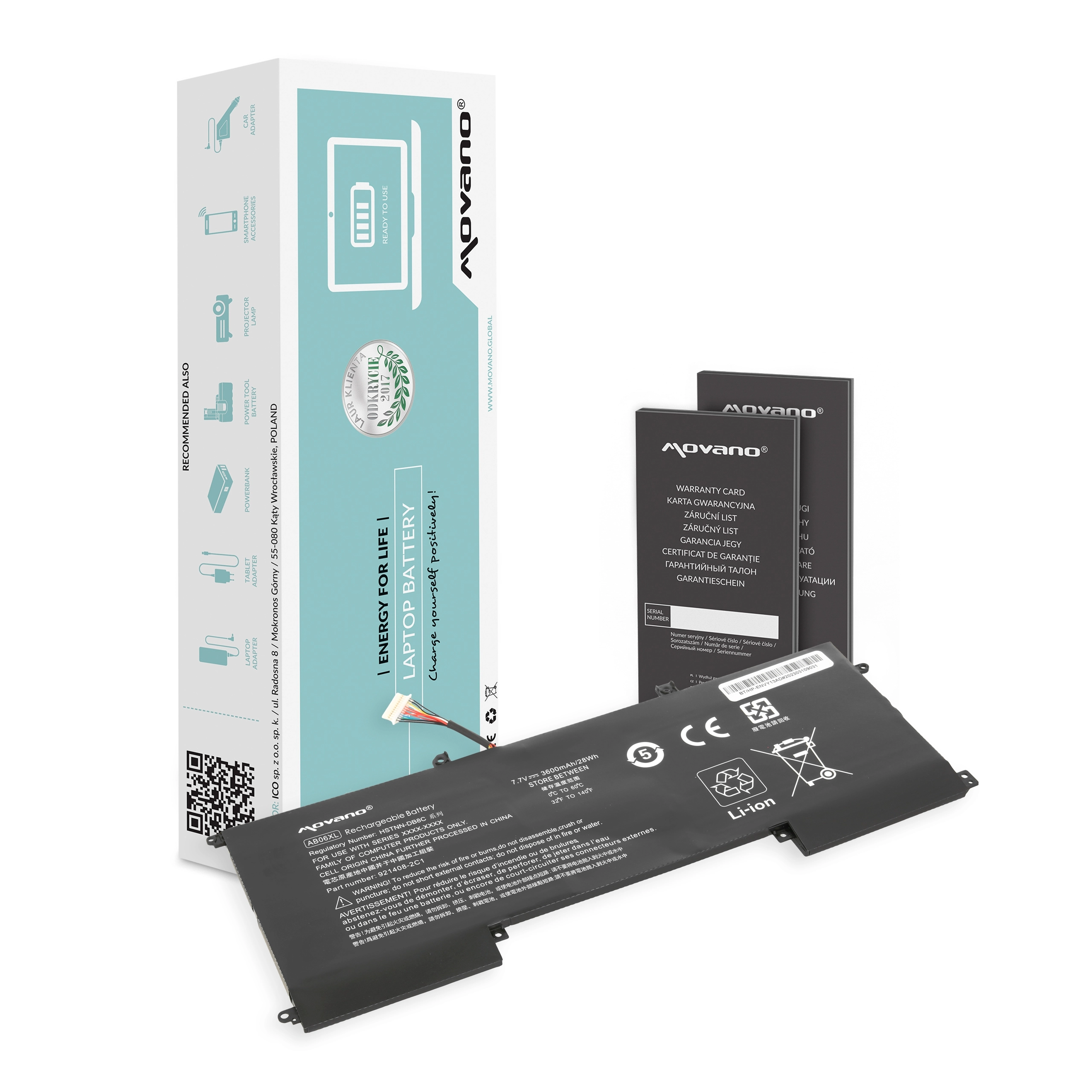 Movano battery for HP Envy 13