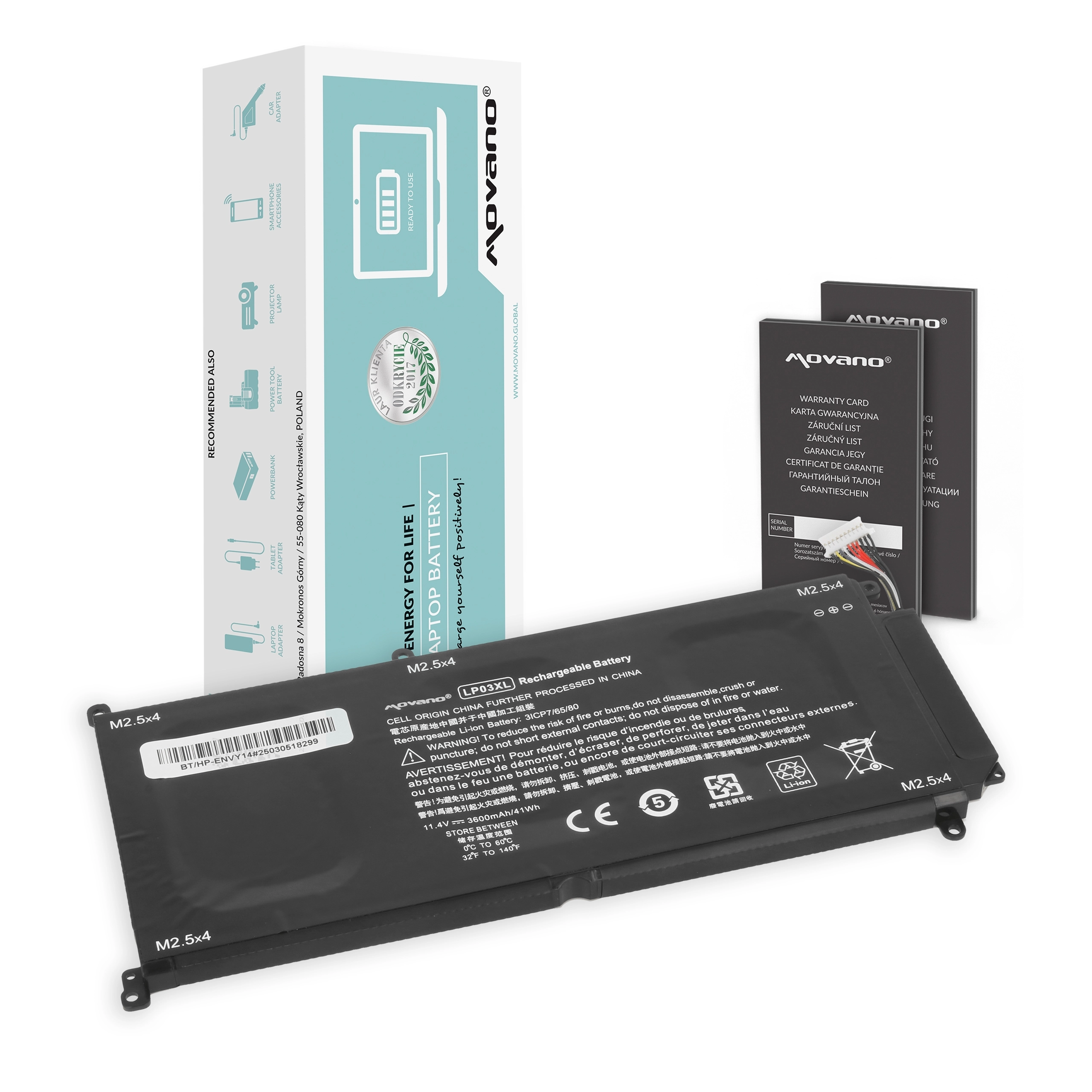 Battery Movano for HP Envy 14-J