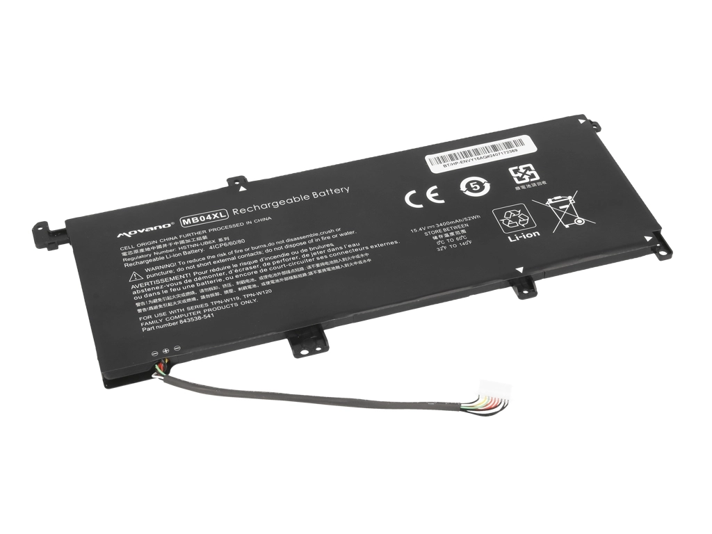 Movano battery for HP Envy 15-aq