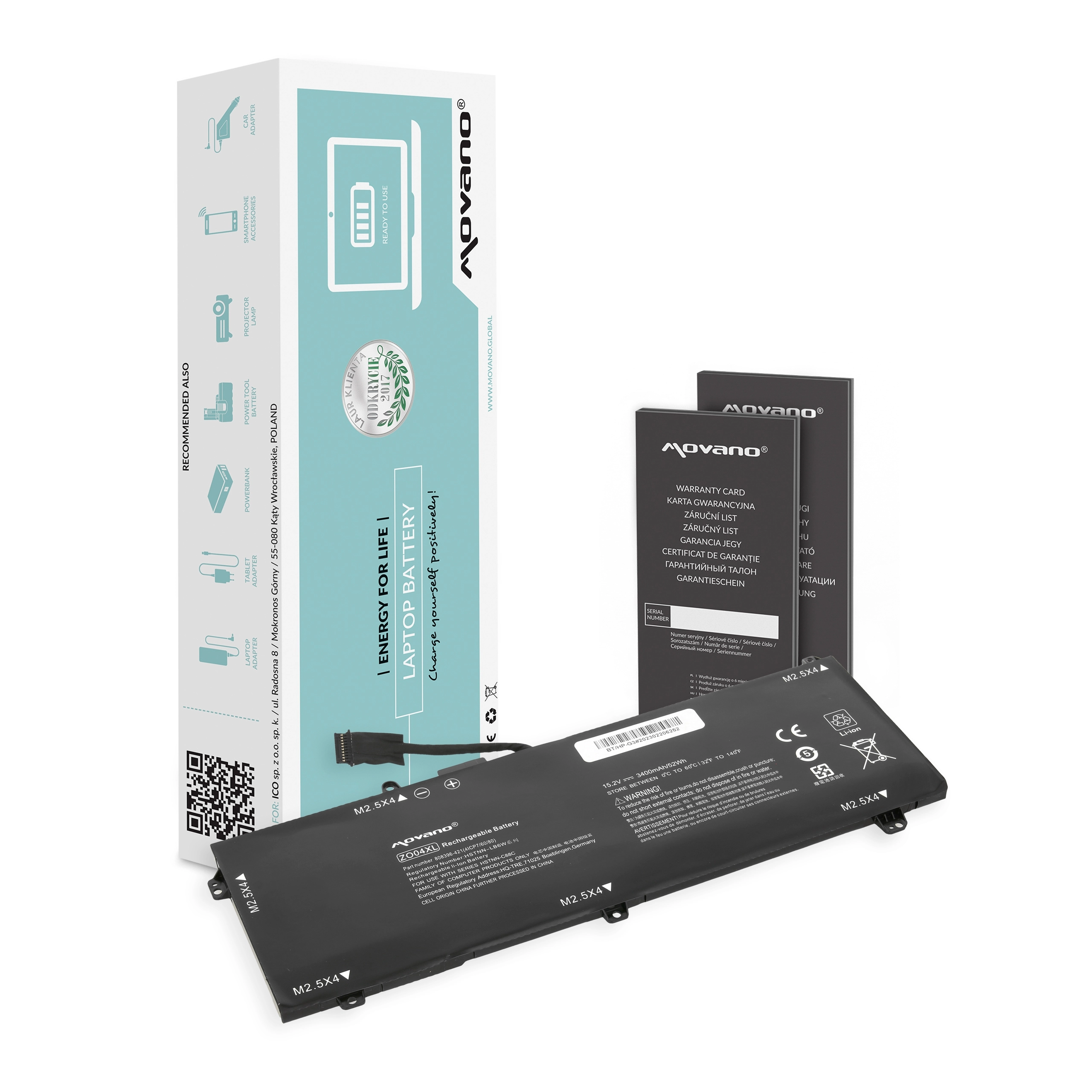 Movano Battery for HP ZBook Studio