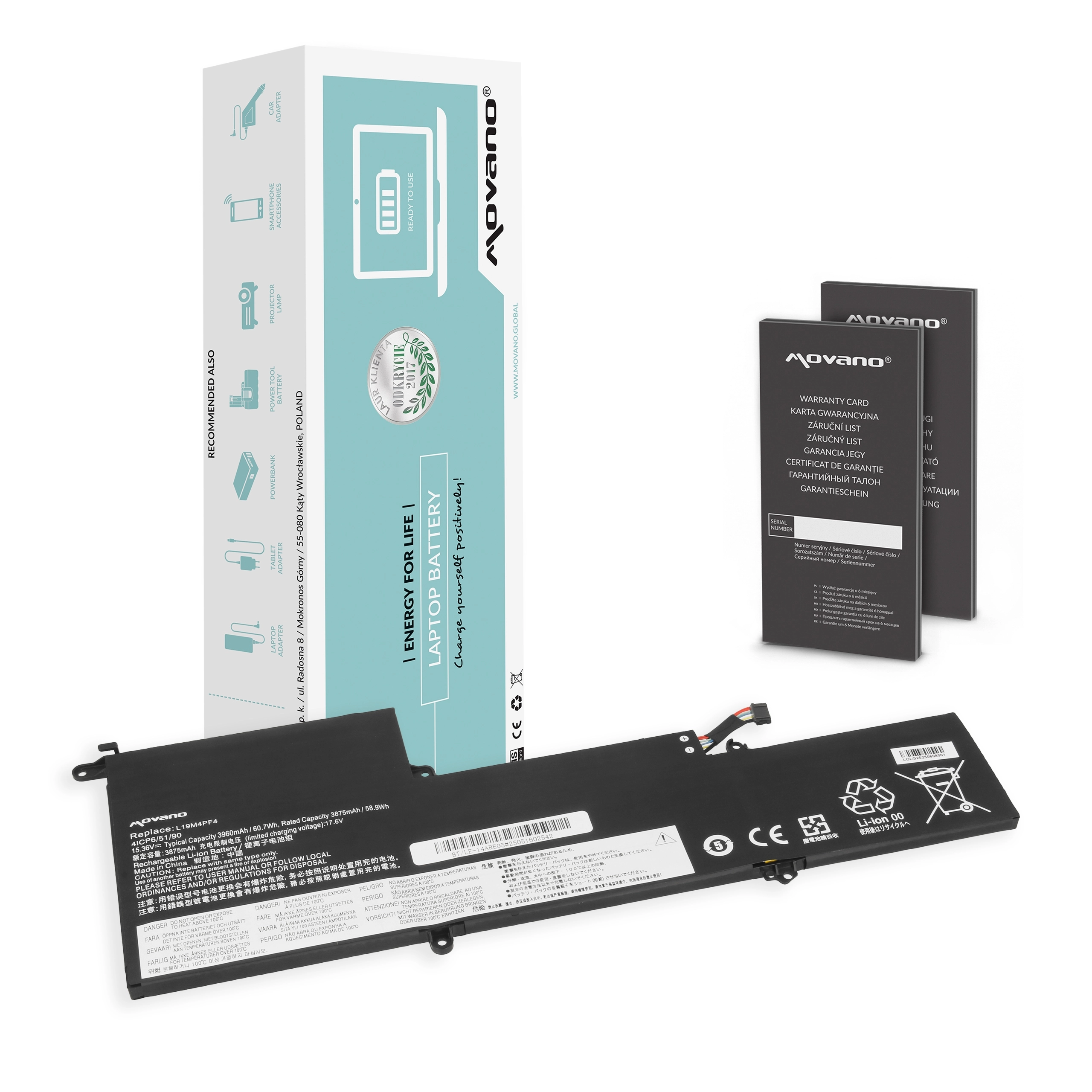 Movano Battery for Lenovo Yoga Slim