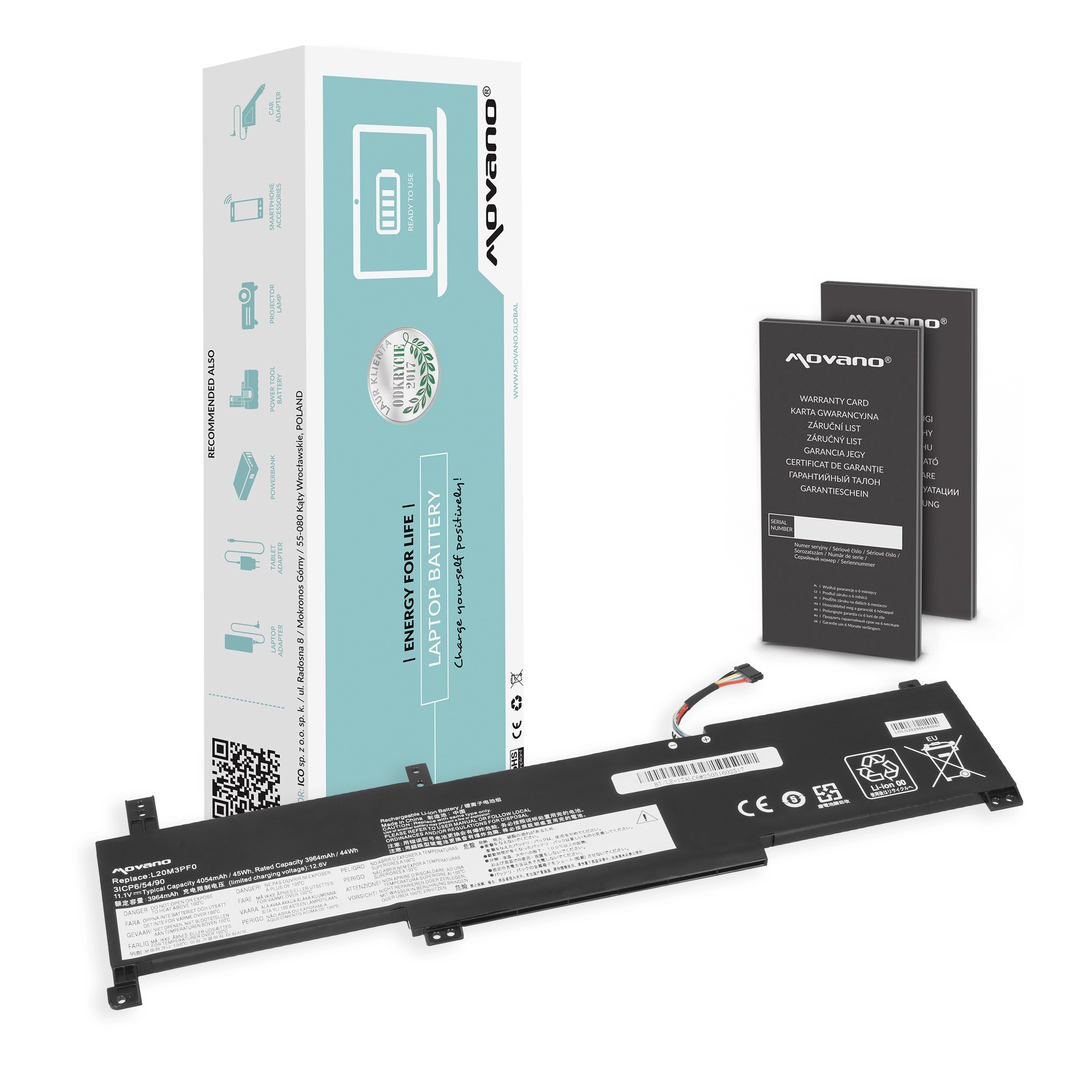 Movano Battery for Lenovo IdeaPad 3