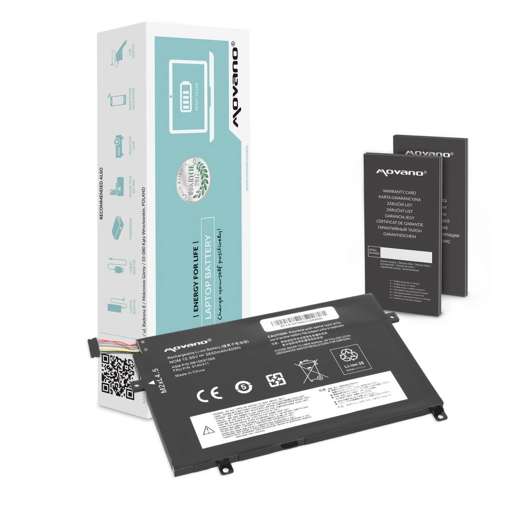 Movano battery for Lenovo ThinkPad E470