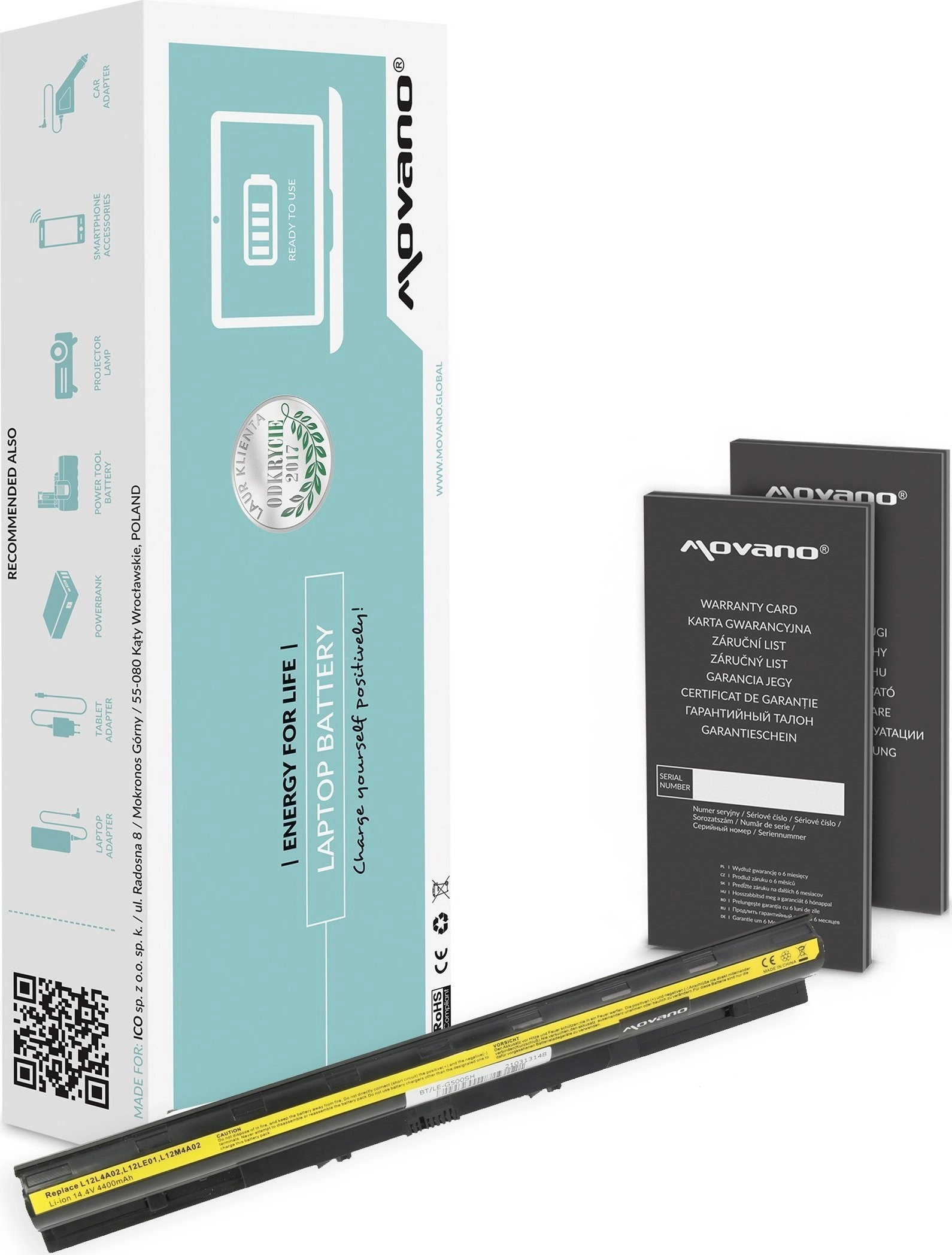 Bateria Movano Bateria do Lenovo G500s
