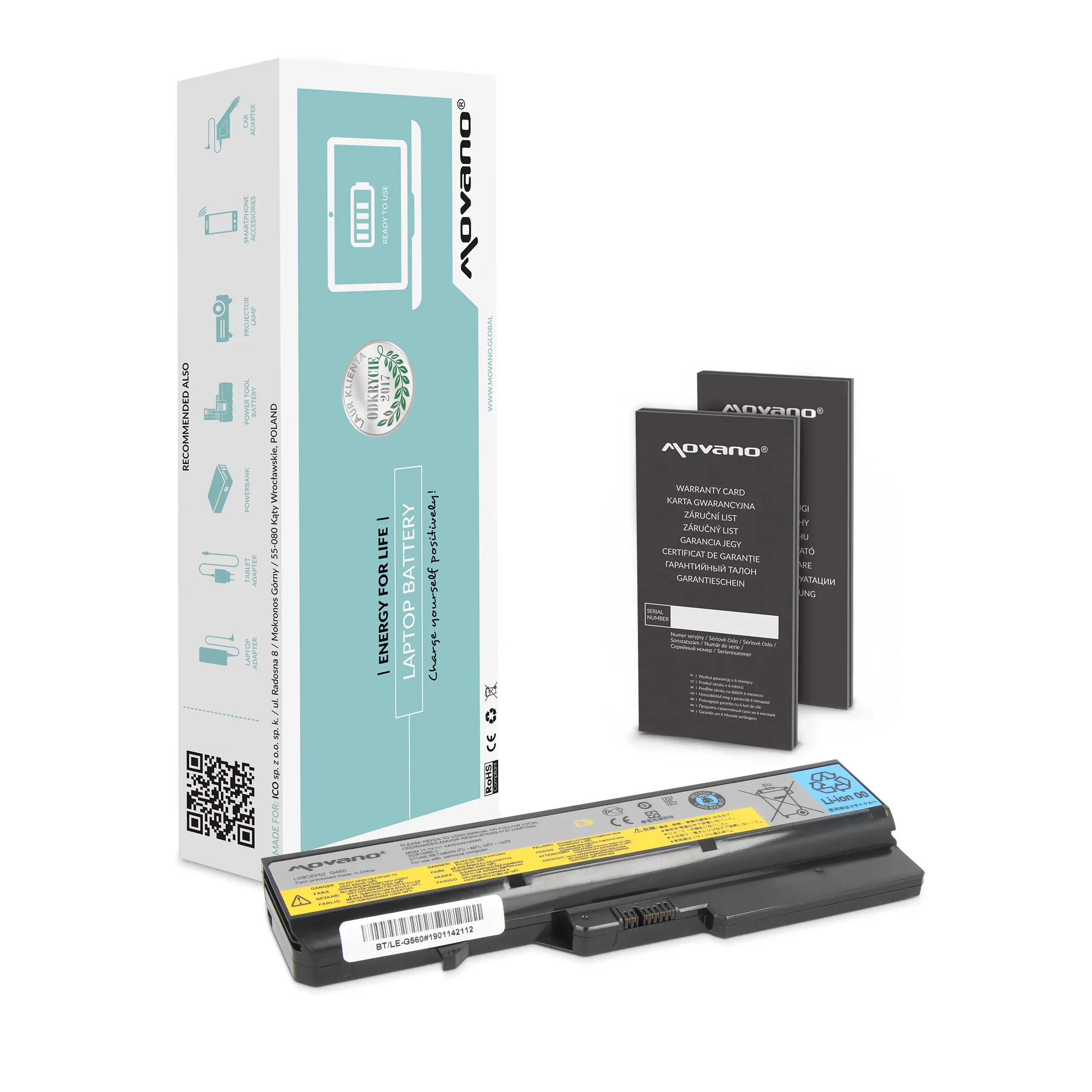 Bateria Movano Lenovo IdeaPad G460 G560