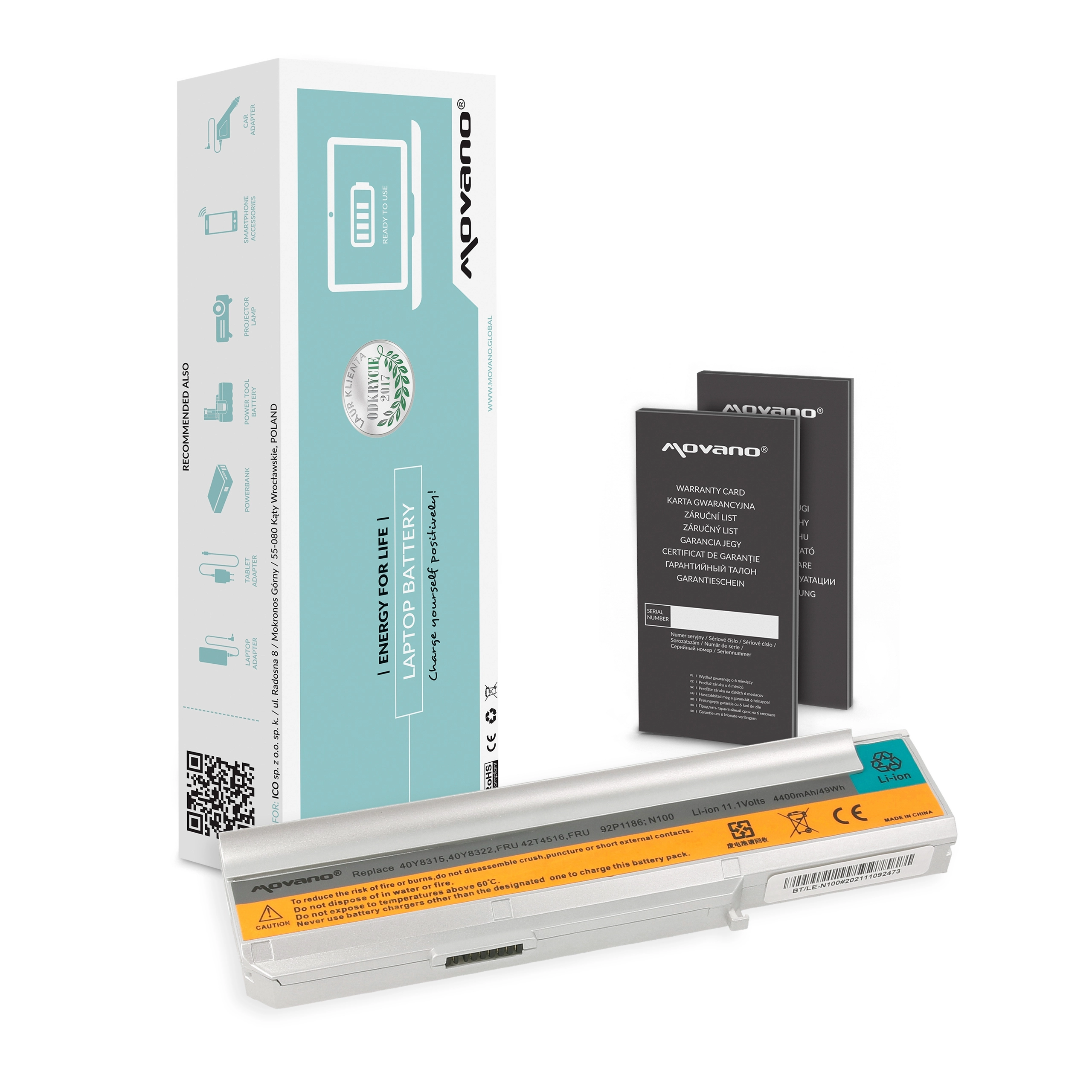 Movano battery for Lenovo N100  N200
