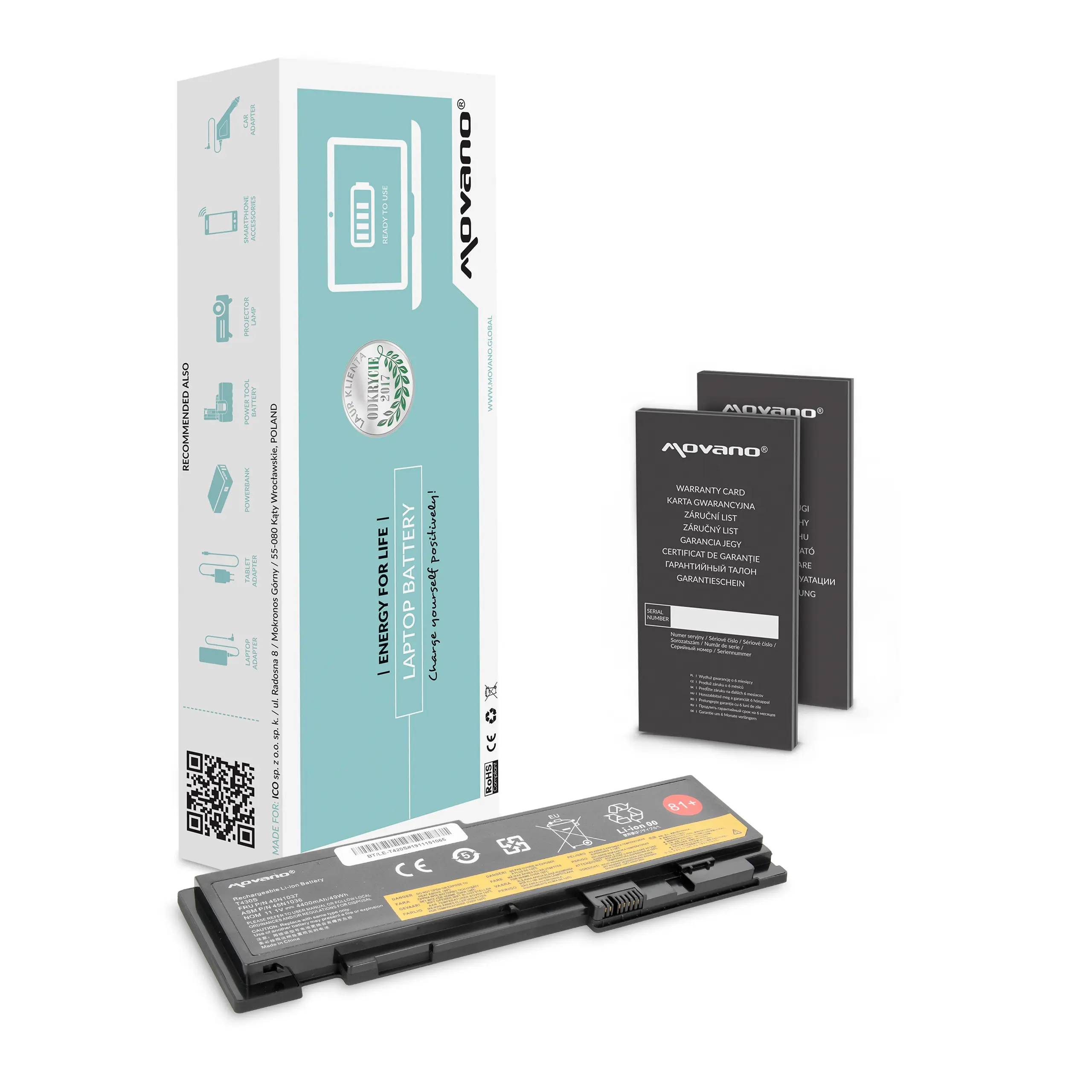 Movano battery for Lenovo Thinkpad T420s