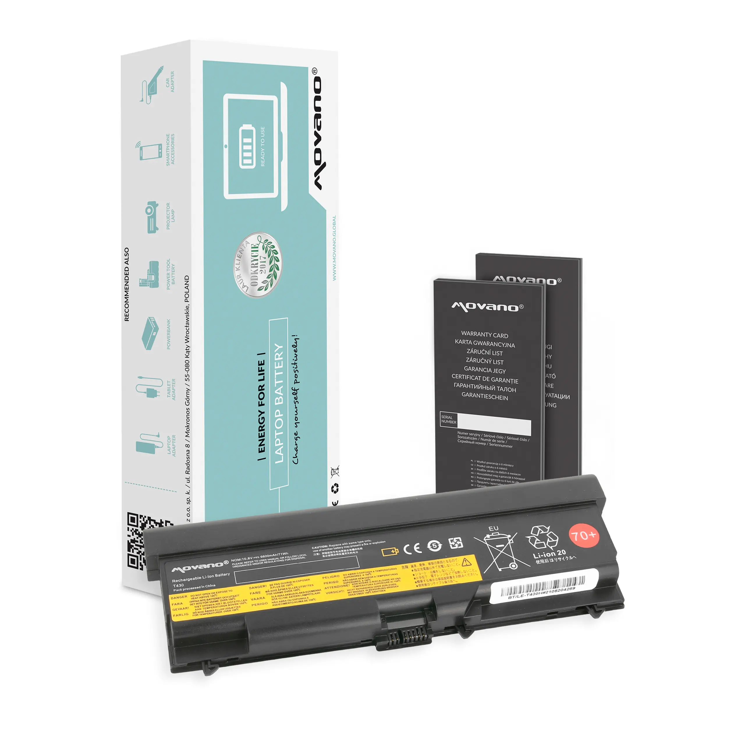 Bateria Movano Lenovo Thinkpad T430 T530