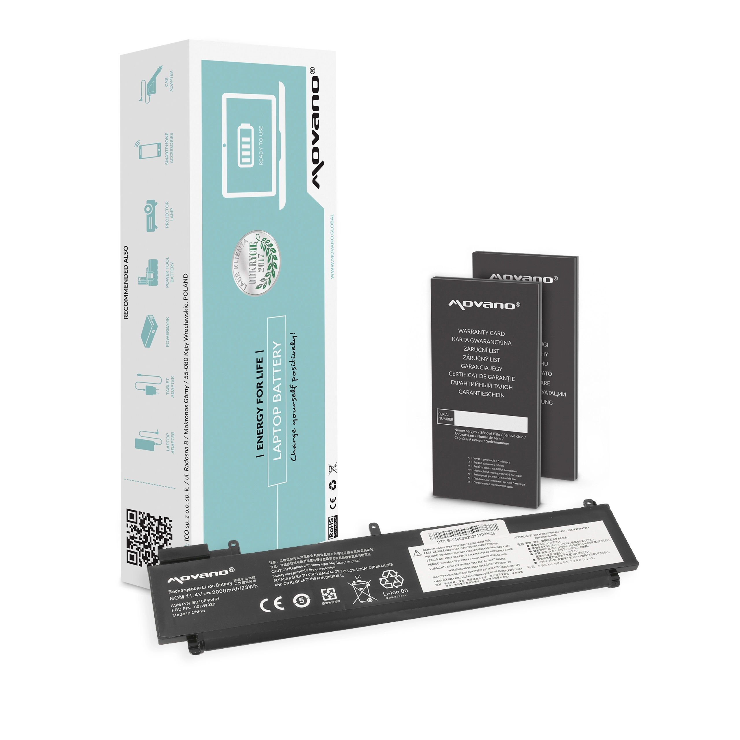 Bateria Movano Lenovo Thinkpad (BT/LE-T460S) BT/LE-T460S