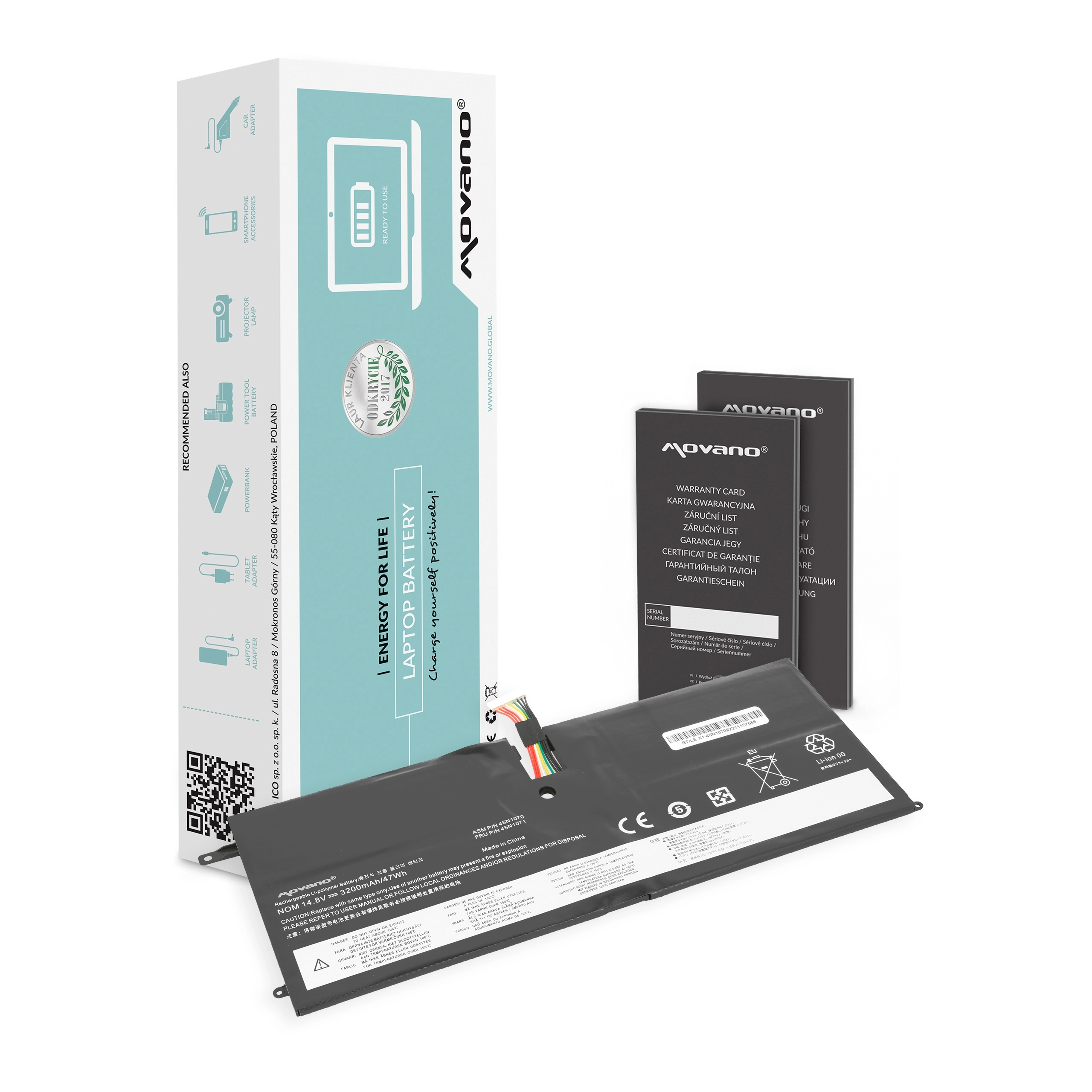 Movano Battery for Lenovo Thinkpad X1