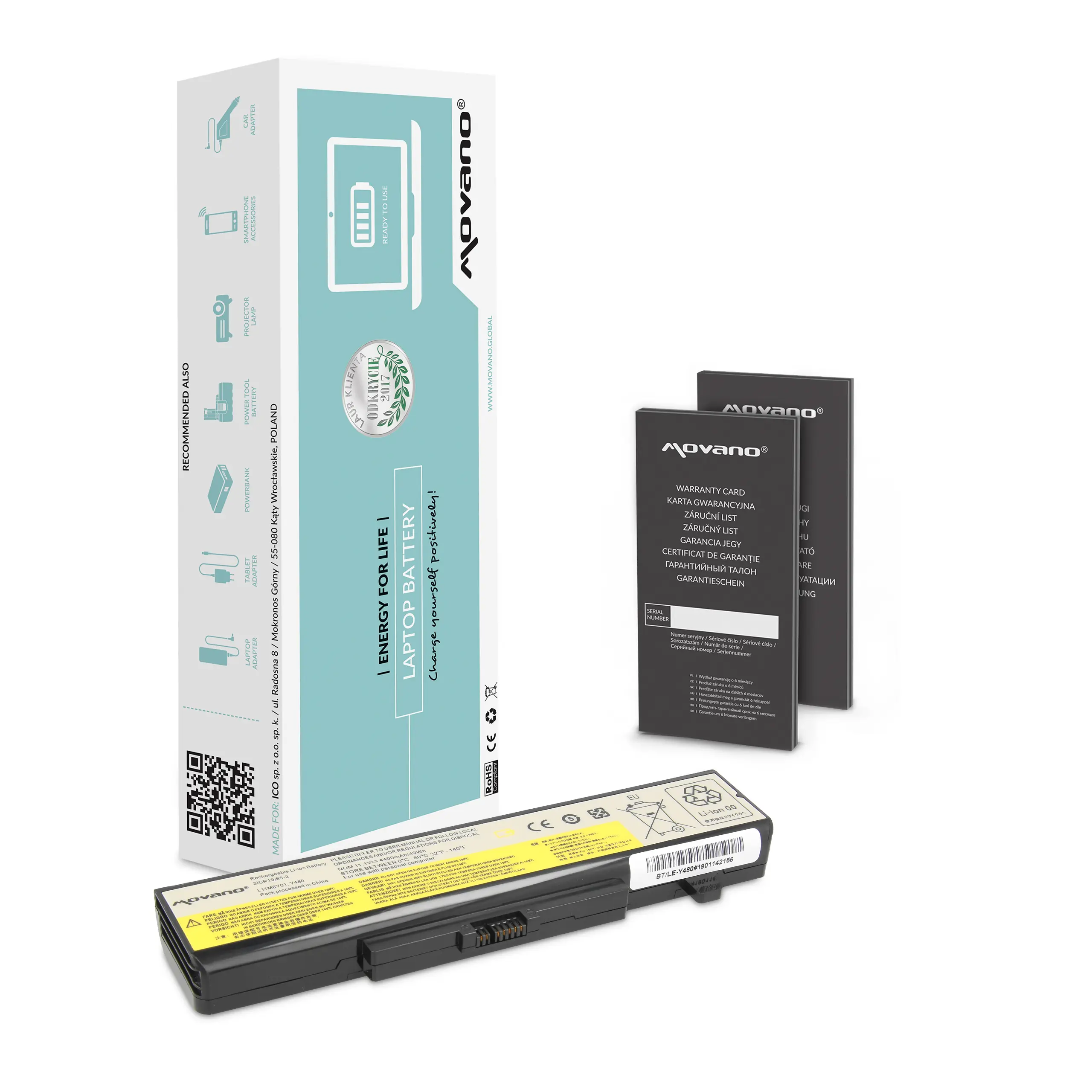 Bateria Movano do notebooka Lenovo IdeaPad