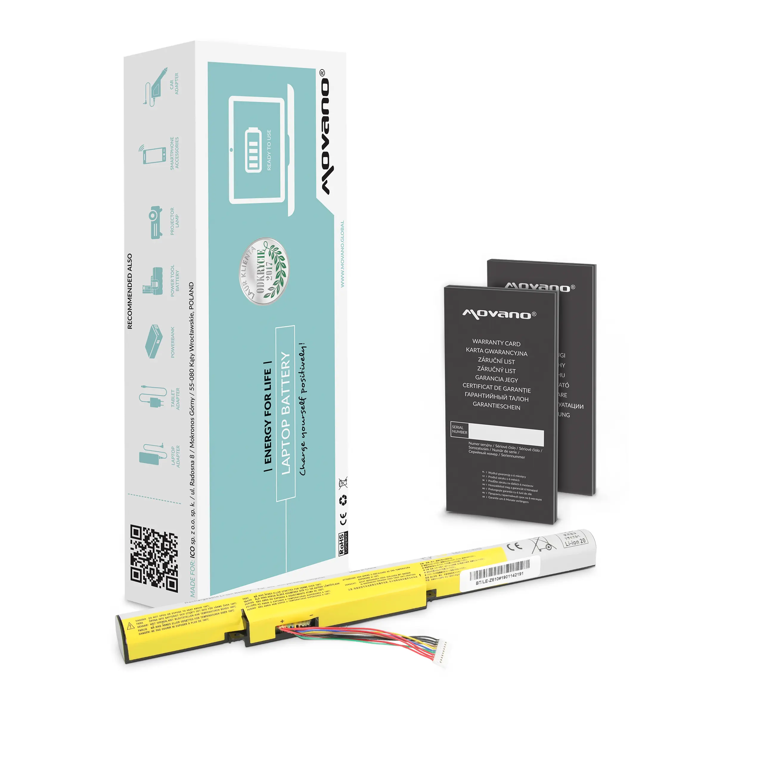 Movano battery for Lenovo IdeaPad Z510