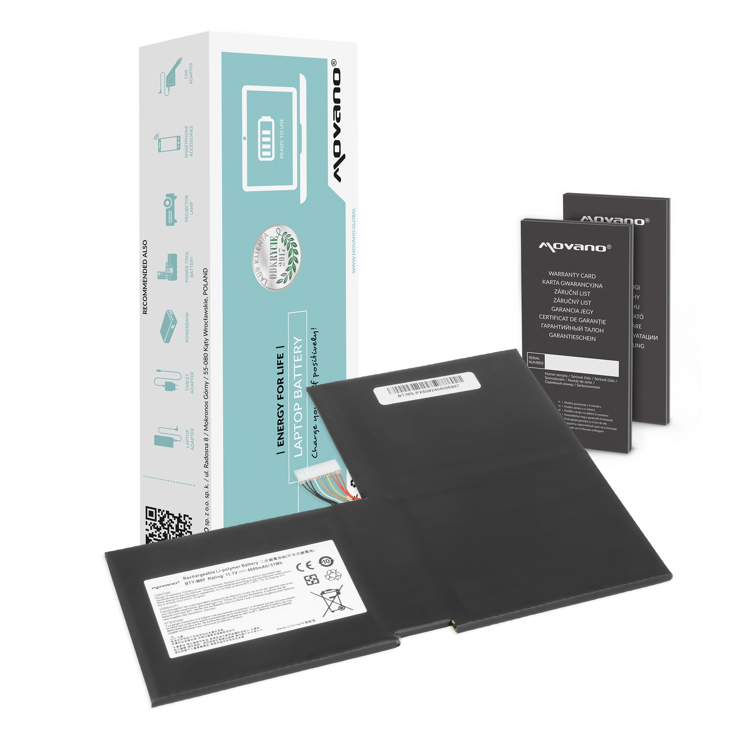 Movano battery for MSI GS60  PX60