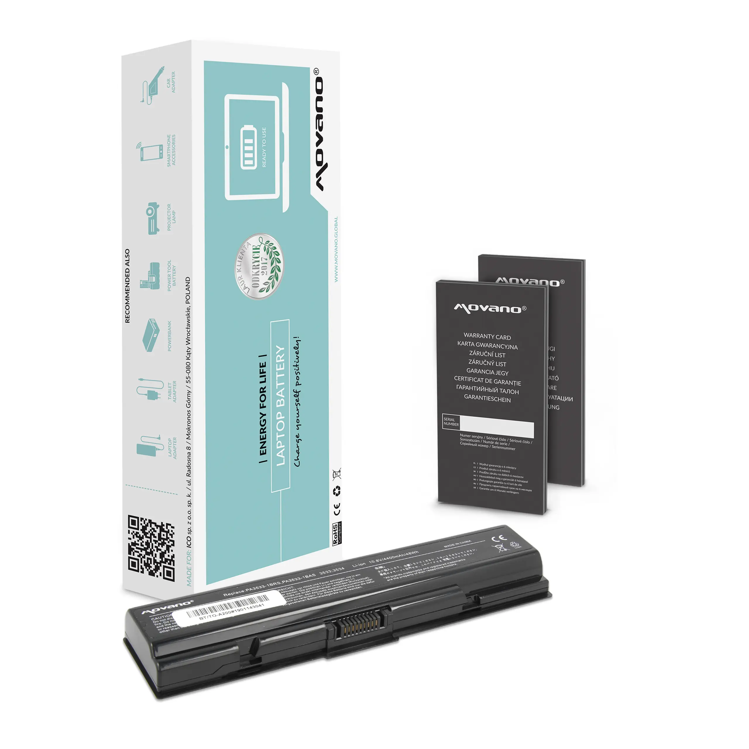 Movano battery for Toshiba A200  A300