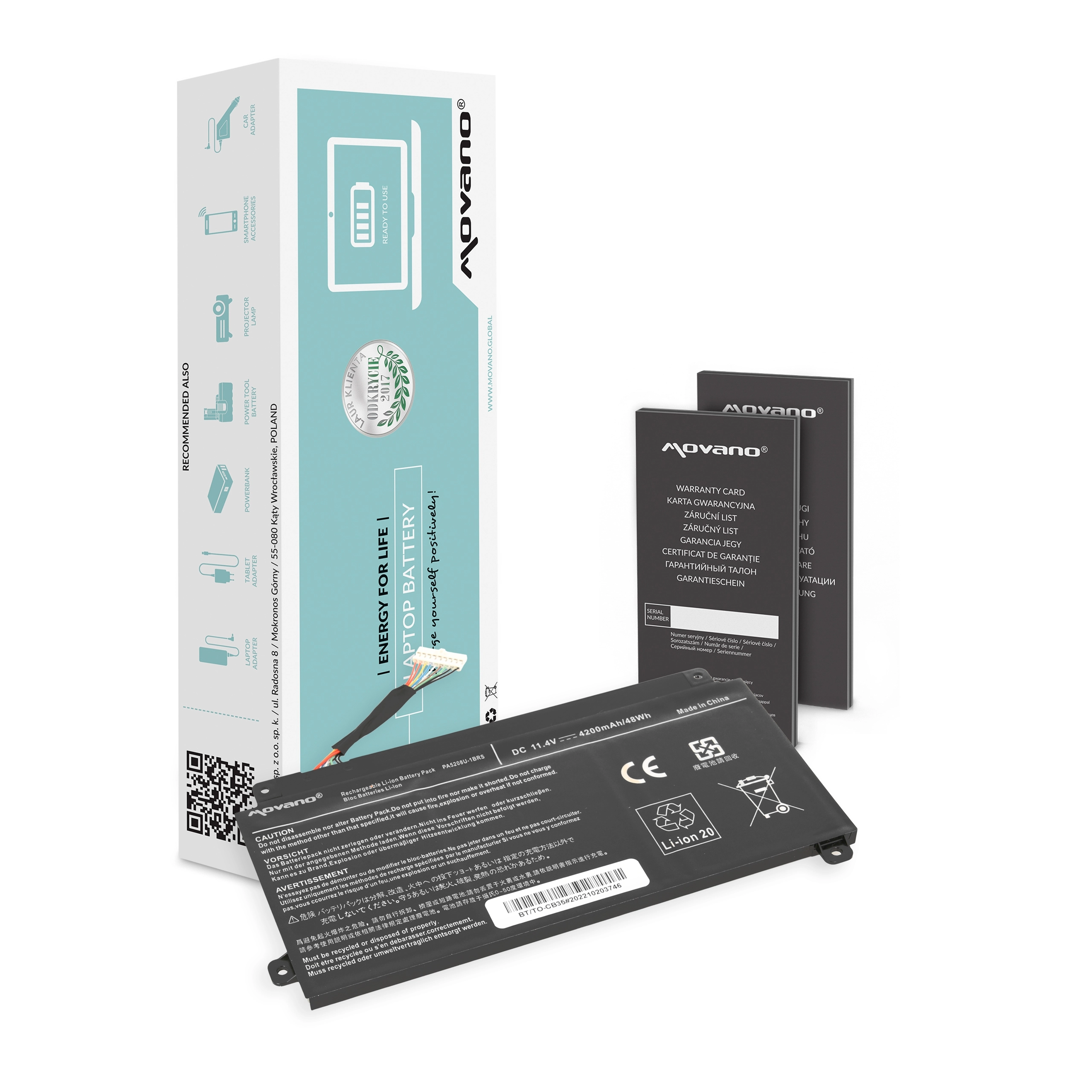 Movano battery for Toshiba ChromeBook CB35