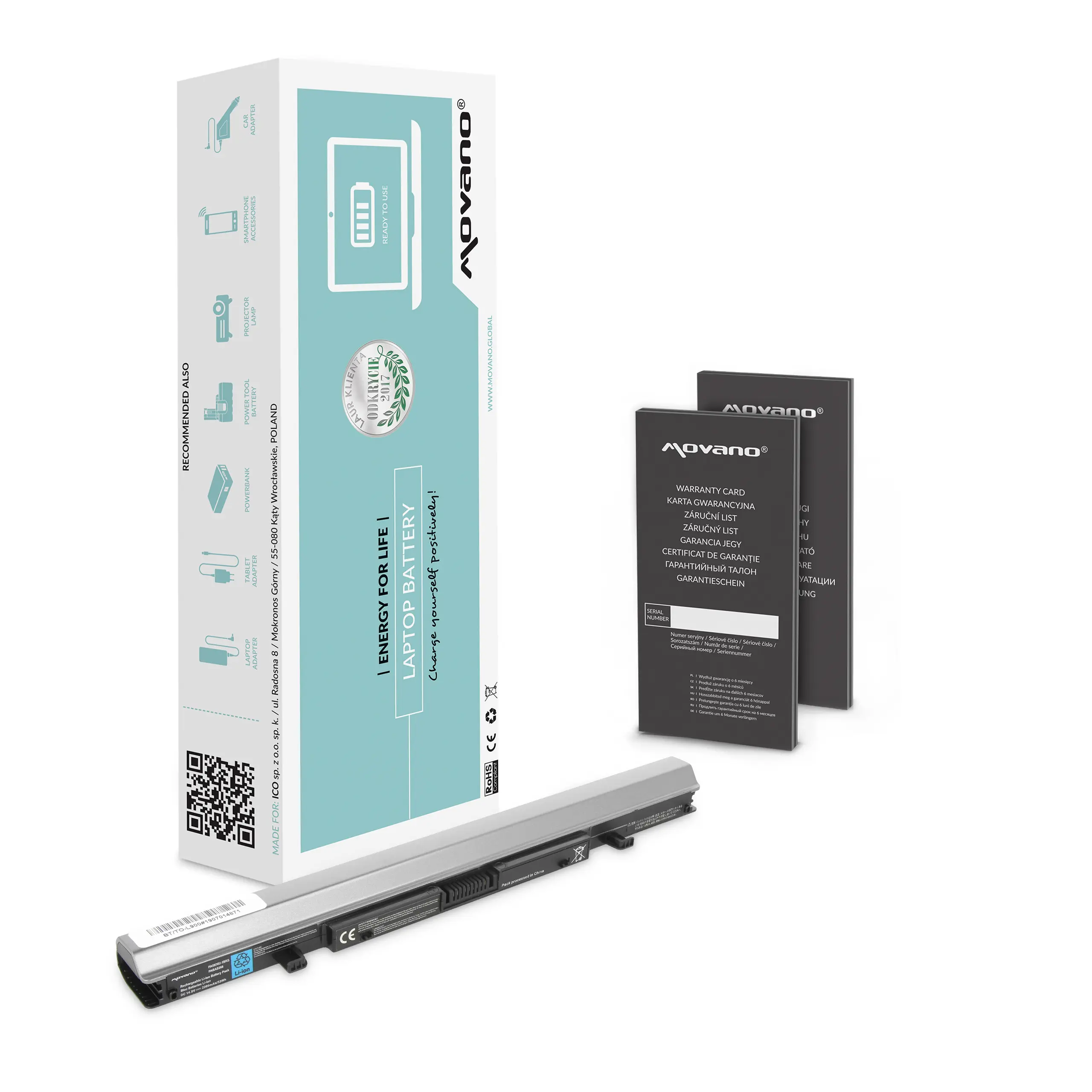 Movano battery for Toshiba L900 L950