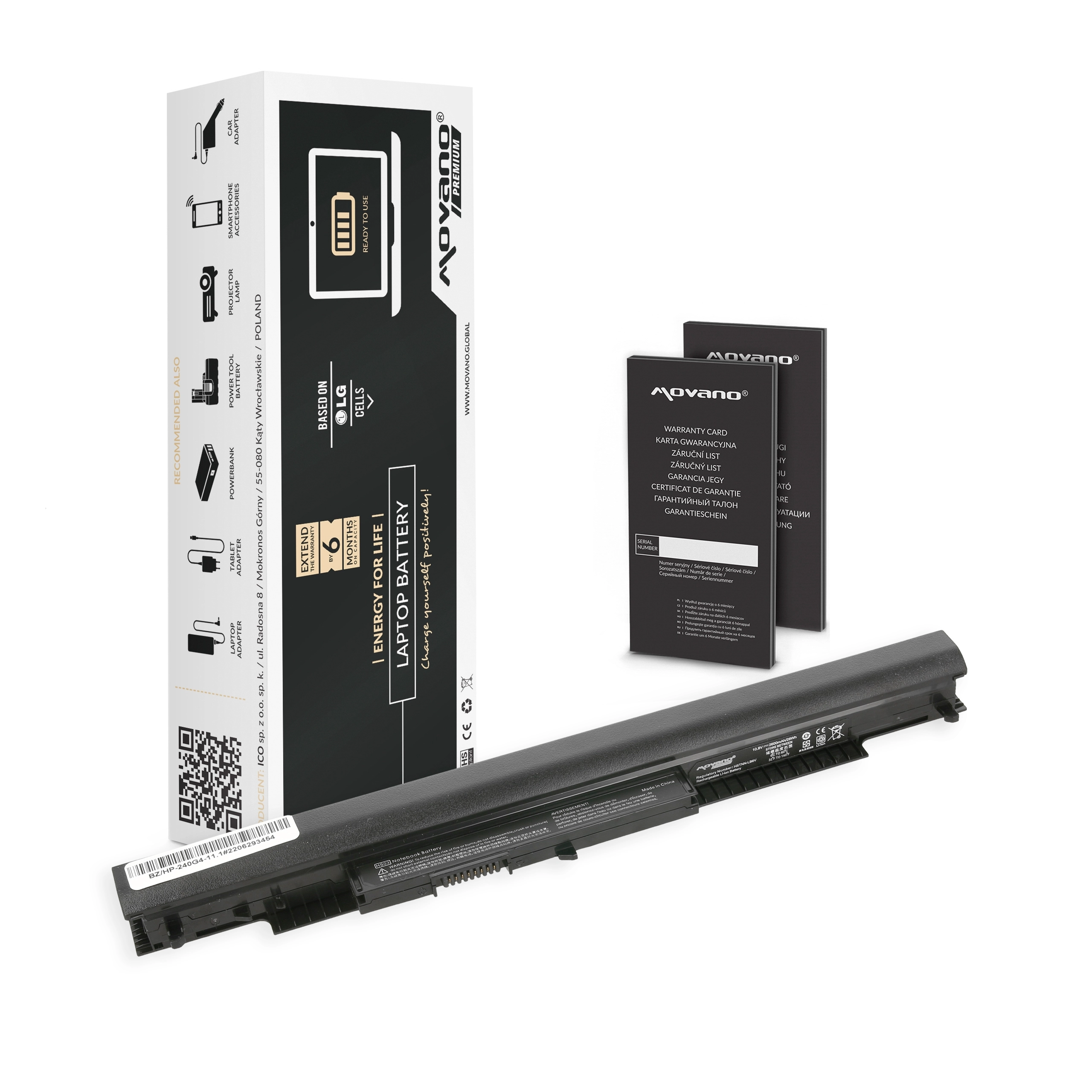 Movano Premium Battery for HP 240