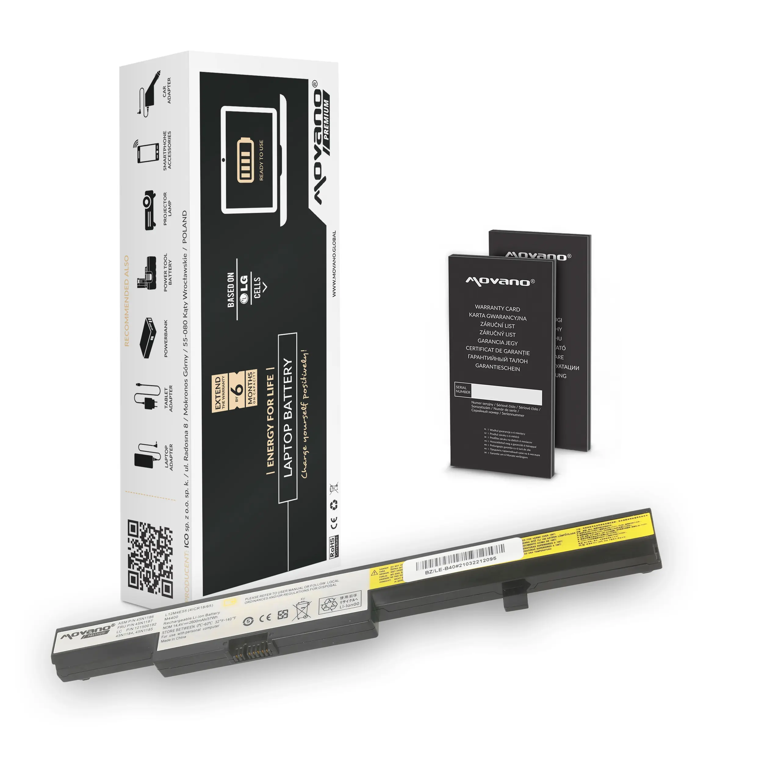 Movano Premium battery for Lenovo B40
