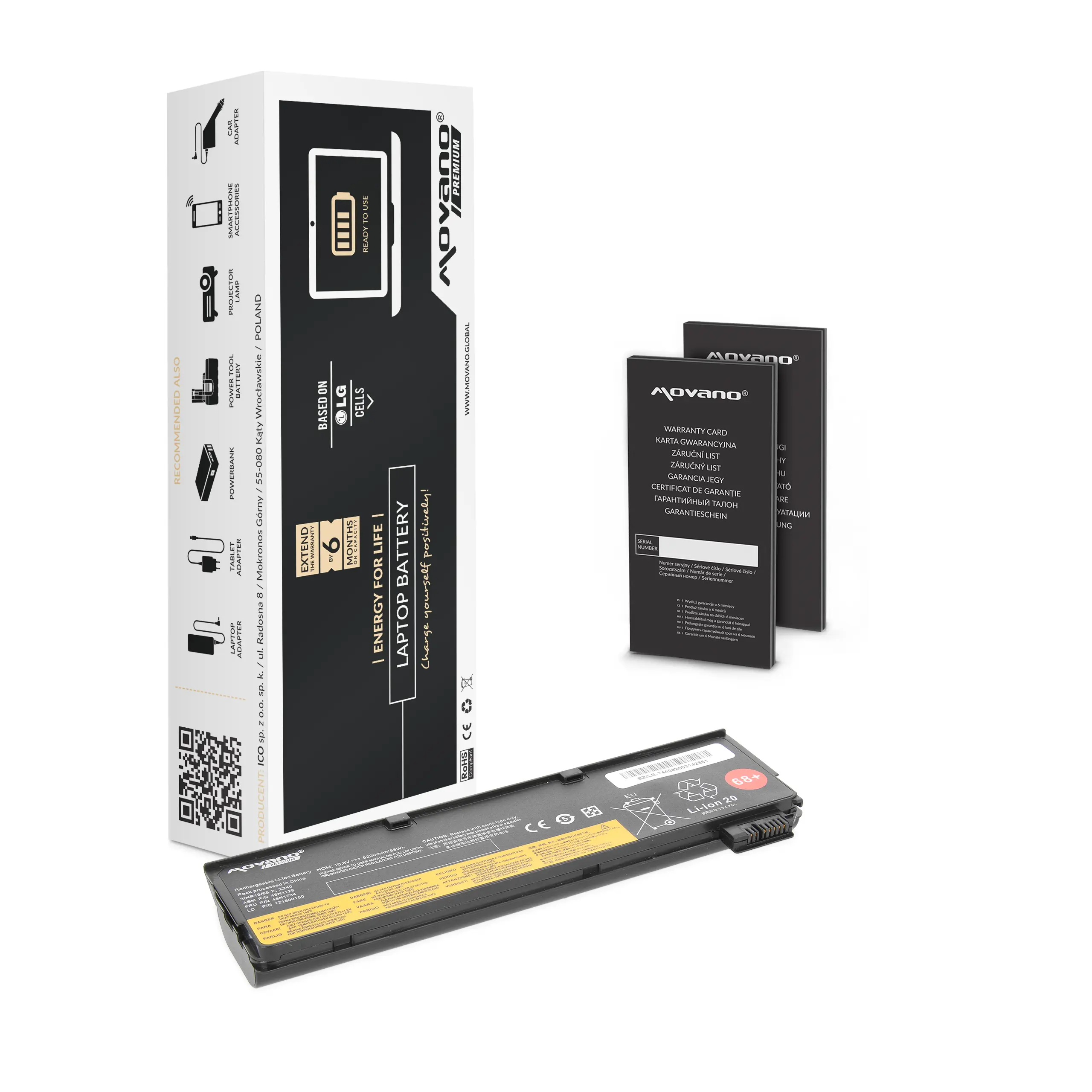 Movano Premium battery for Lenovo T440