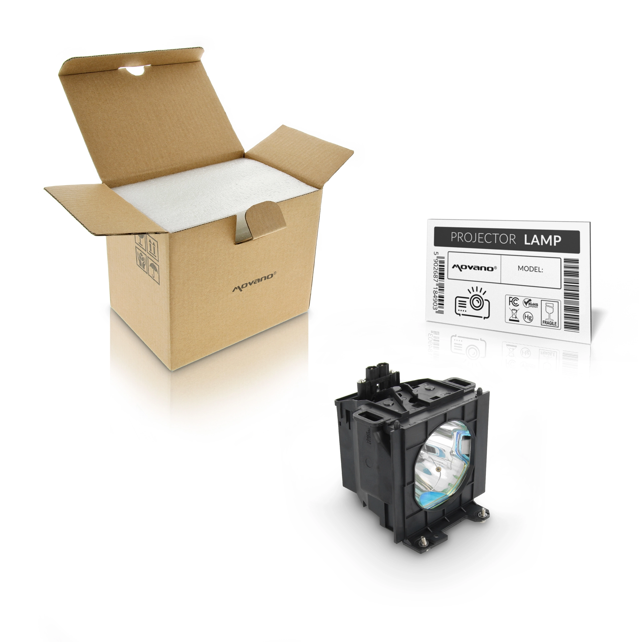 Movano lamp for Panasonic PT-D3500 projector