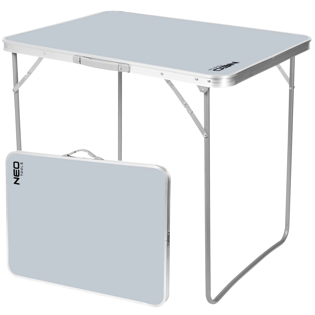 Camping table  foldable into a suitcase