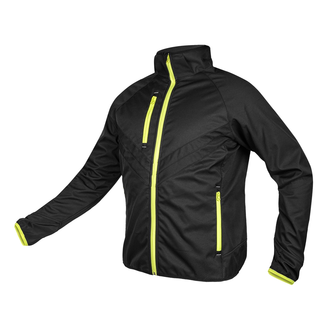 MIXMATCH SOFTSHELL JACKET BLACK AND YELLOW