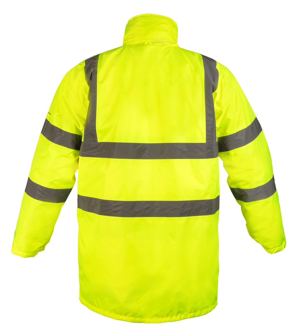 5-in-1 warning work jacket insulated yellow