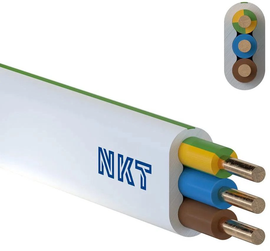 Flat installation cable 450/750V class 1