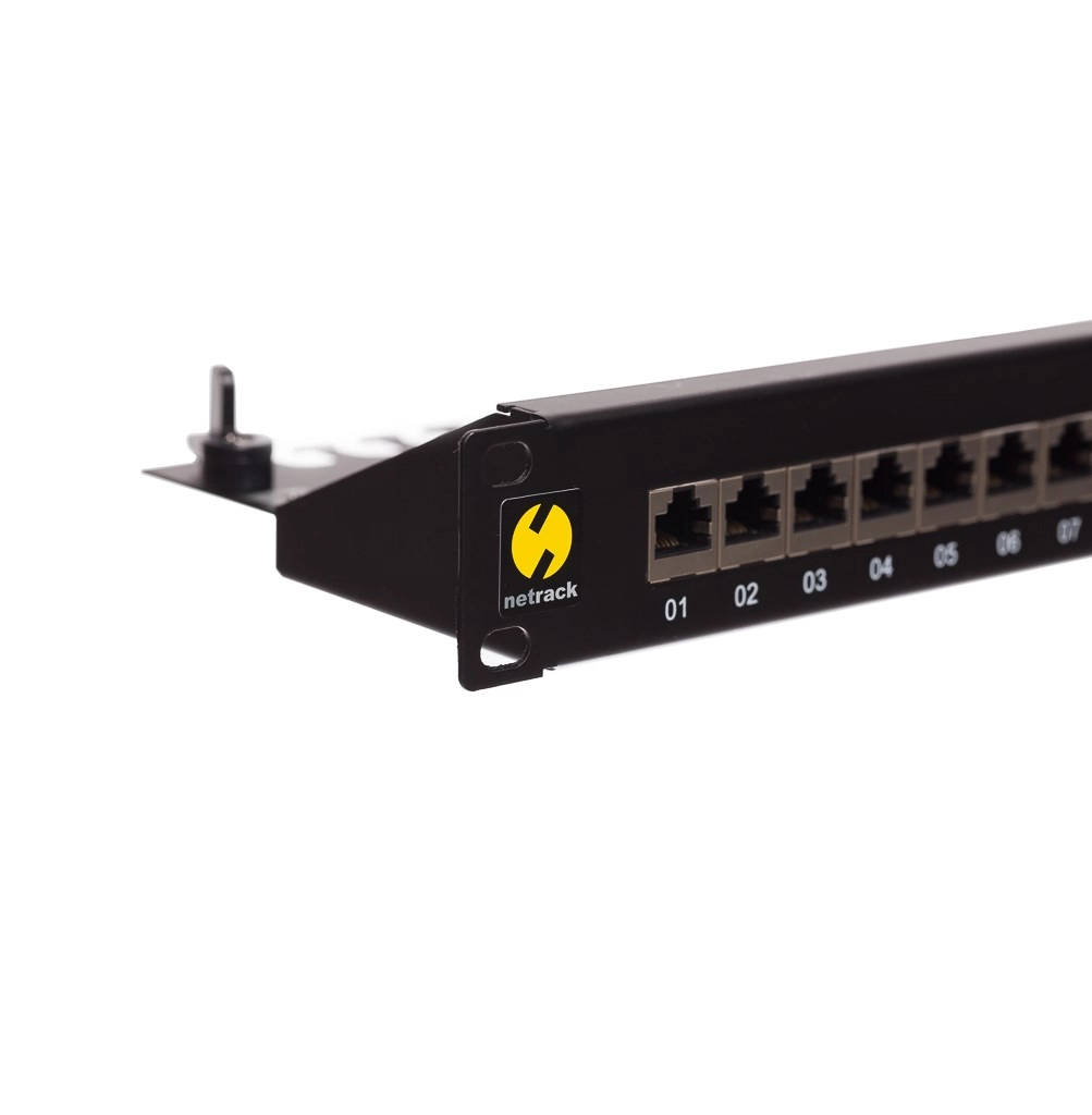 Patch panel 19" Netrack 24-ports cat